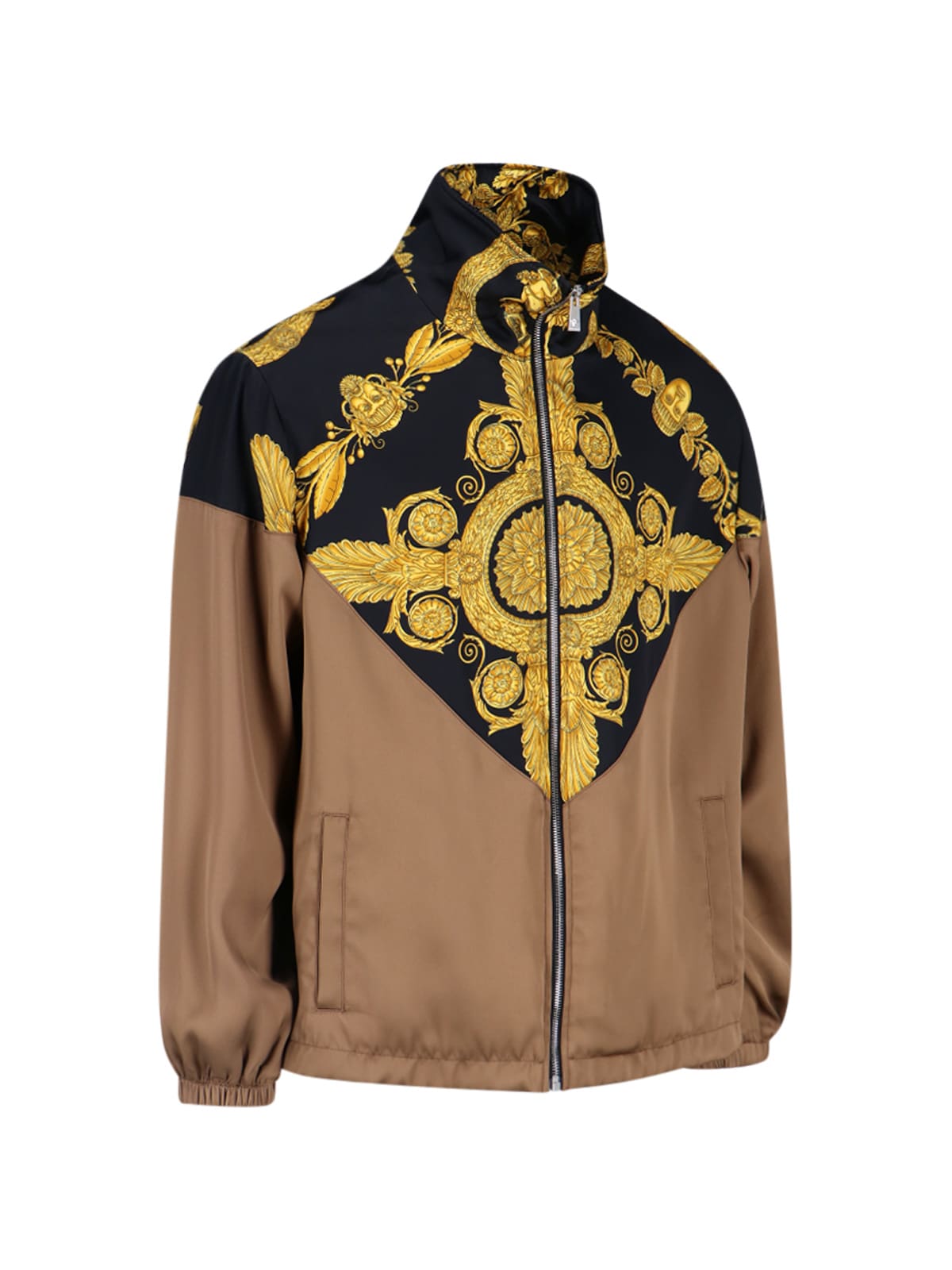 Versace Barocco Track Jacket In Multicolor