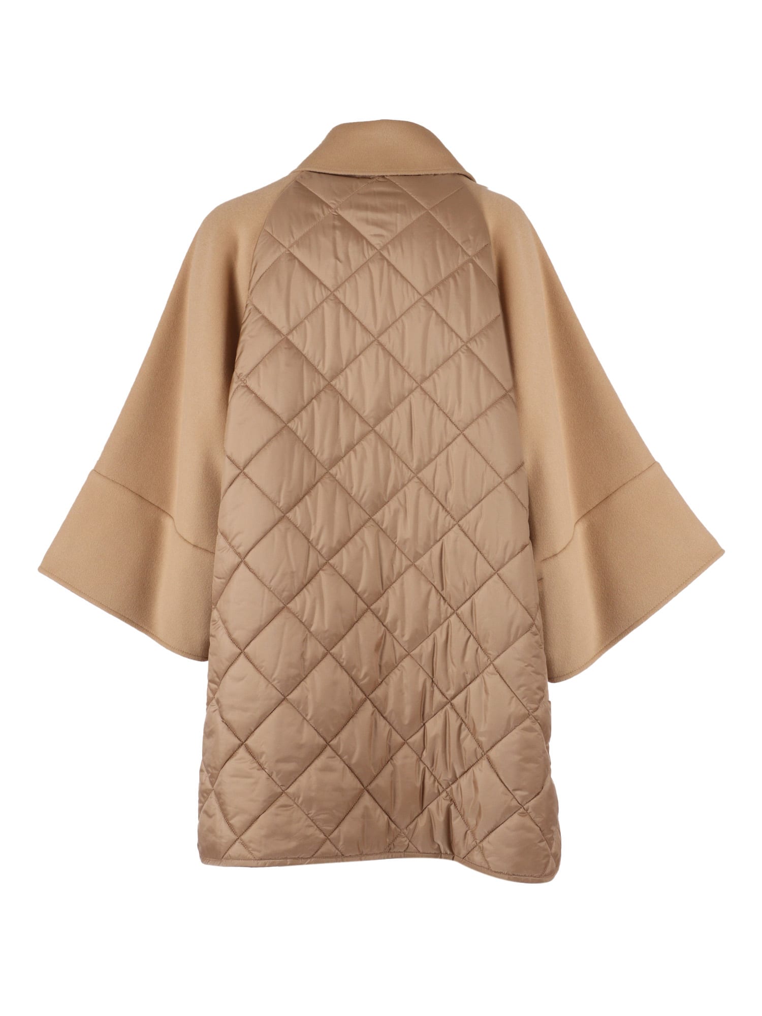 Weekend Max Mara Rufo Single-breasted Wool Coat In Brown