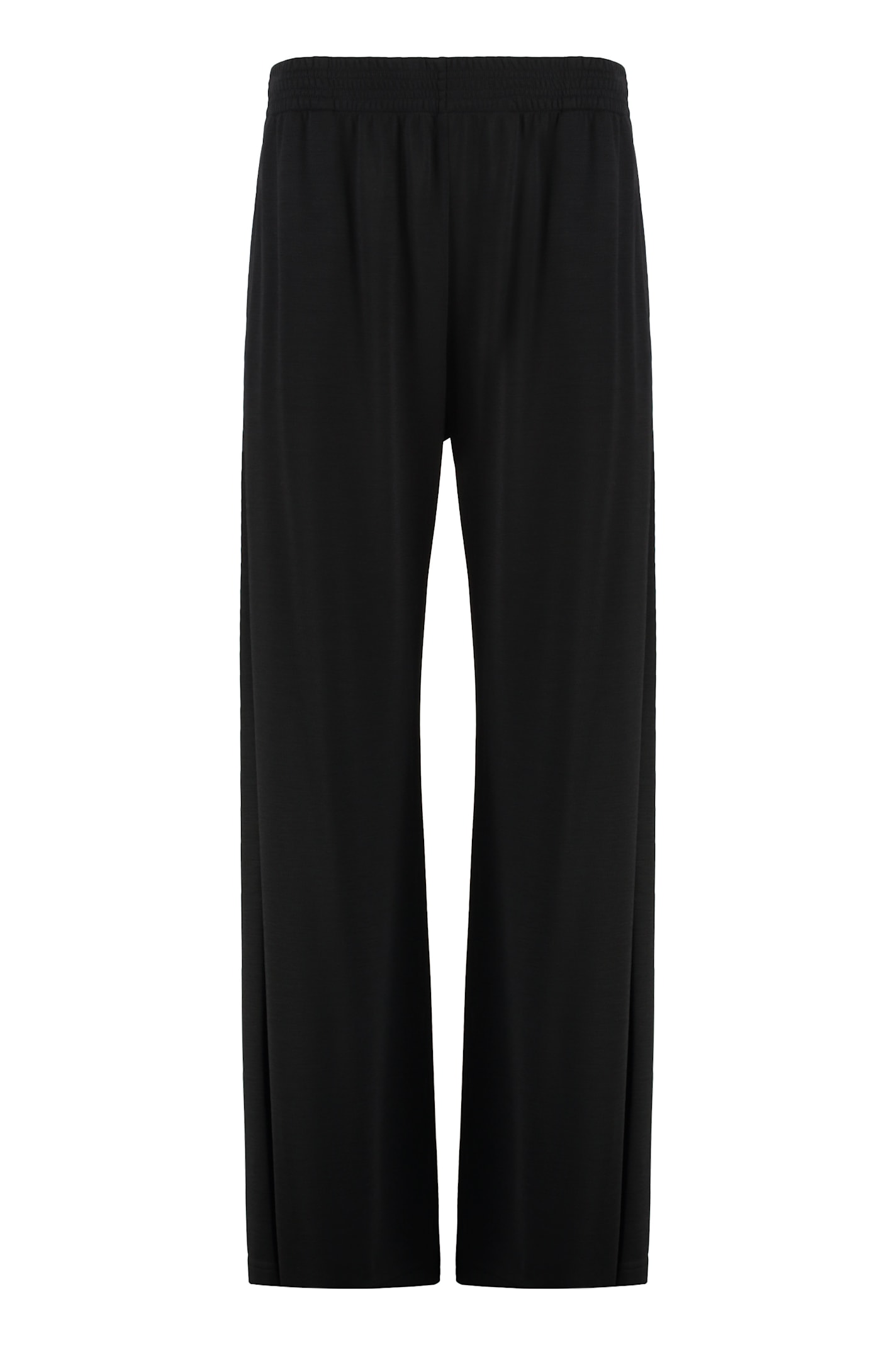 Fabiana Filippi Wool Blend Trousers In Black