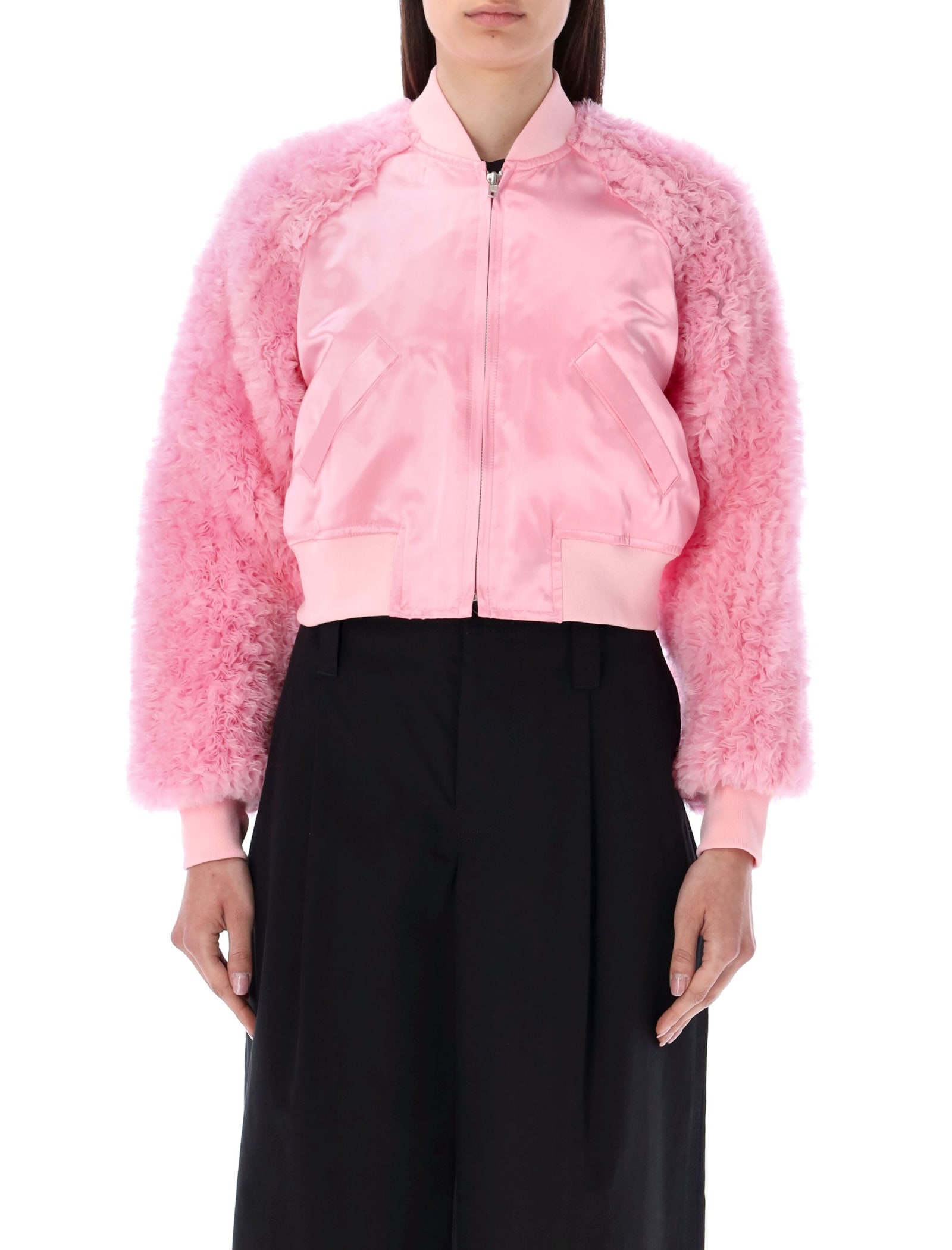 COMME DES GARCONS GIRL CROPPED BOMBER JACKET