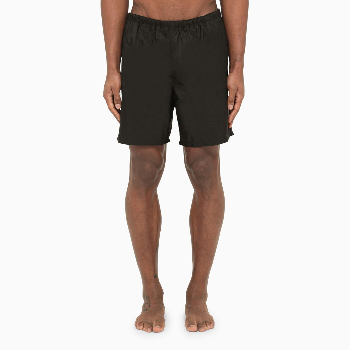 Prada Black Re-nylon Swim Shorts