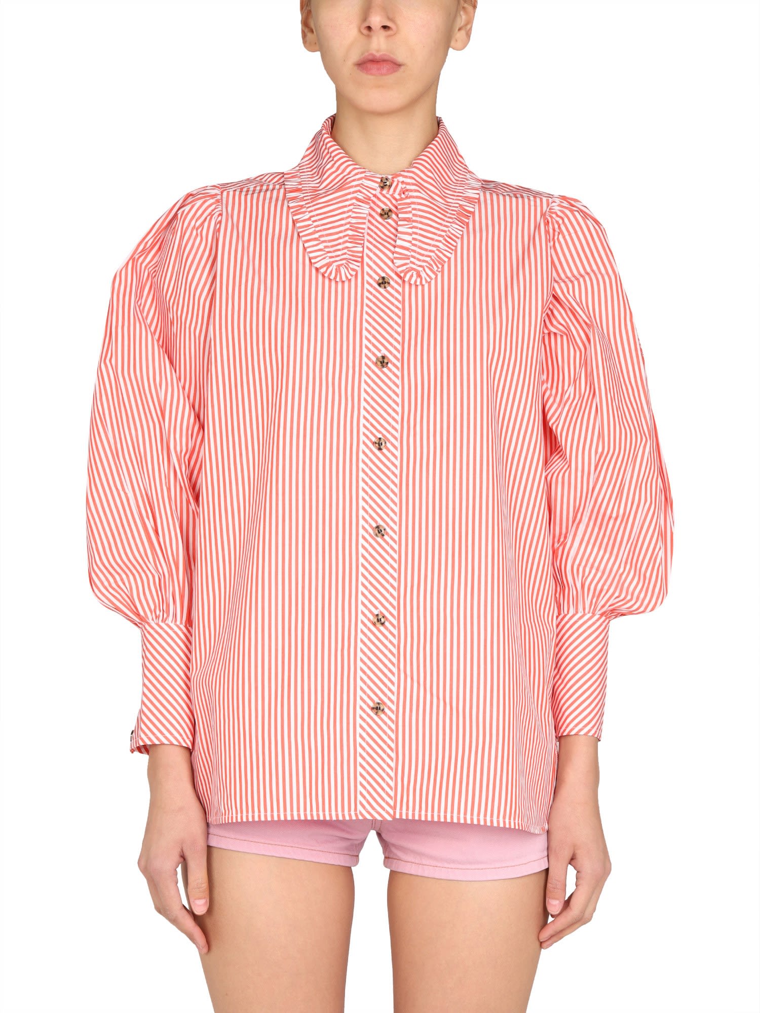 Ganni Shirt With Striped Pattern