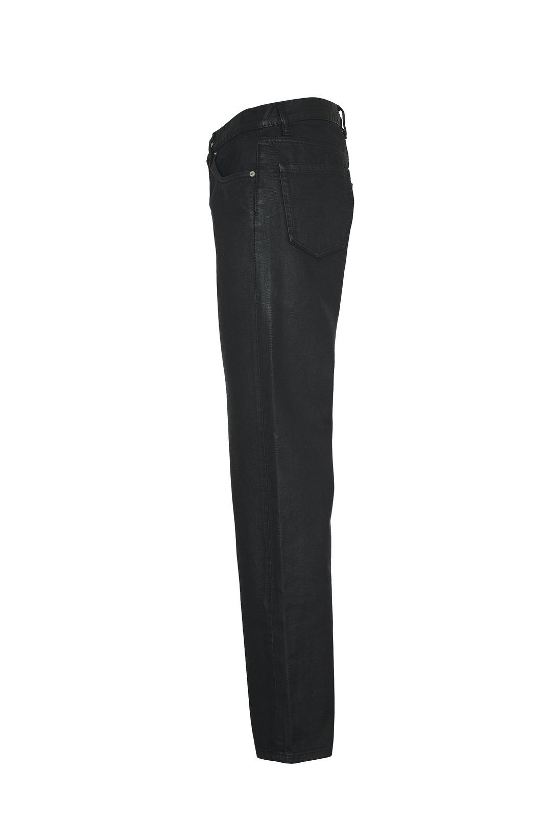 Shop Dries Van Noten Panthero Straight Leg Jeans In Black