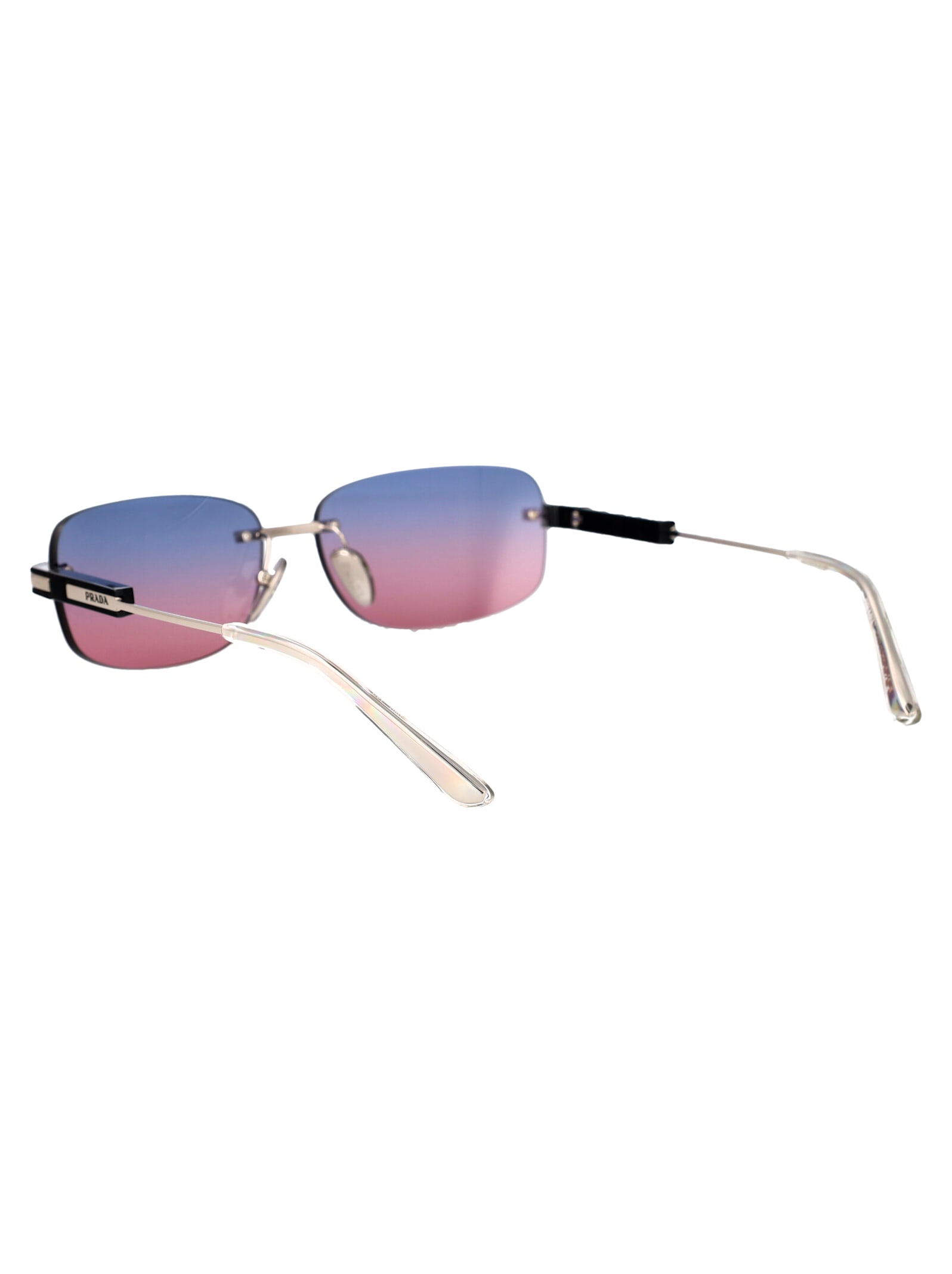 Shop Prada 0pr 68zs Sunglasses In 1bc08b Silver