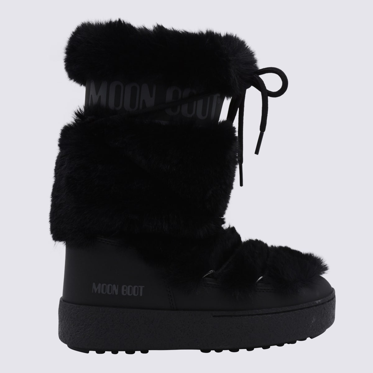 Moon Boot Black L Track High Wp Boots In Black