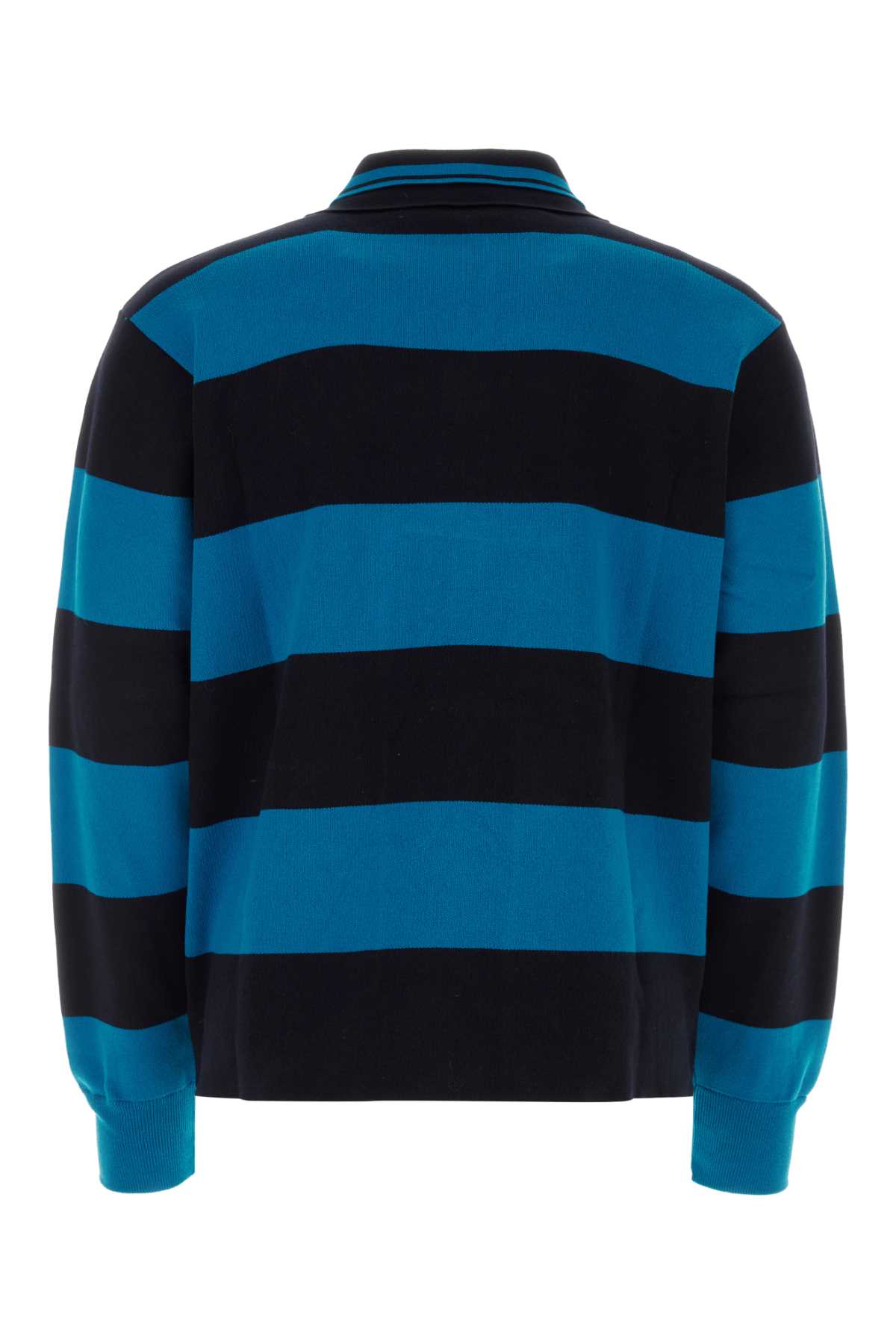 Botter Two-tone Cotton Sweatshirt In  Blue Dark Navy Stripe