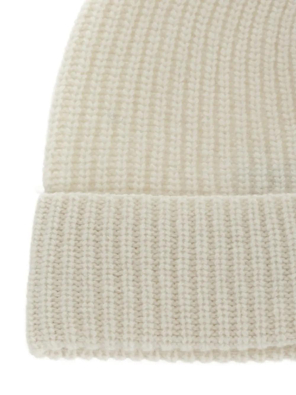 Shop Seven Gauge Ribbed Beanie In Panna