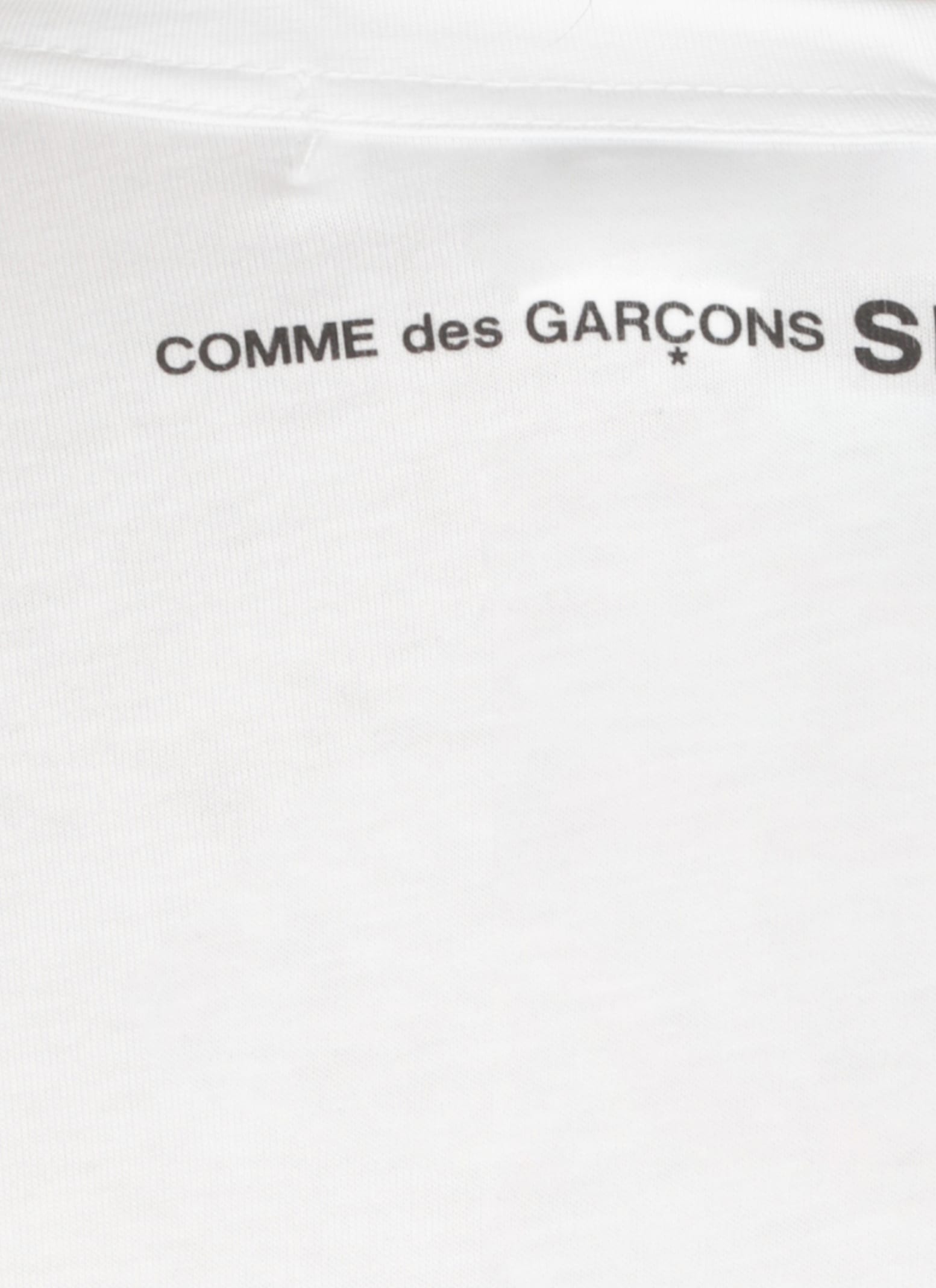 Shop Comme Des Garçons Cotton T-shirt In White