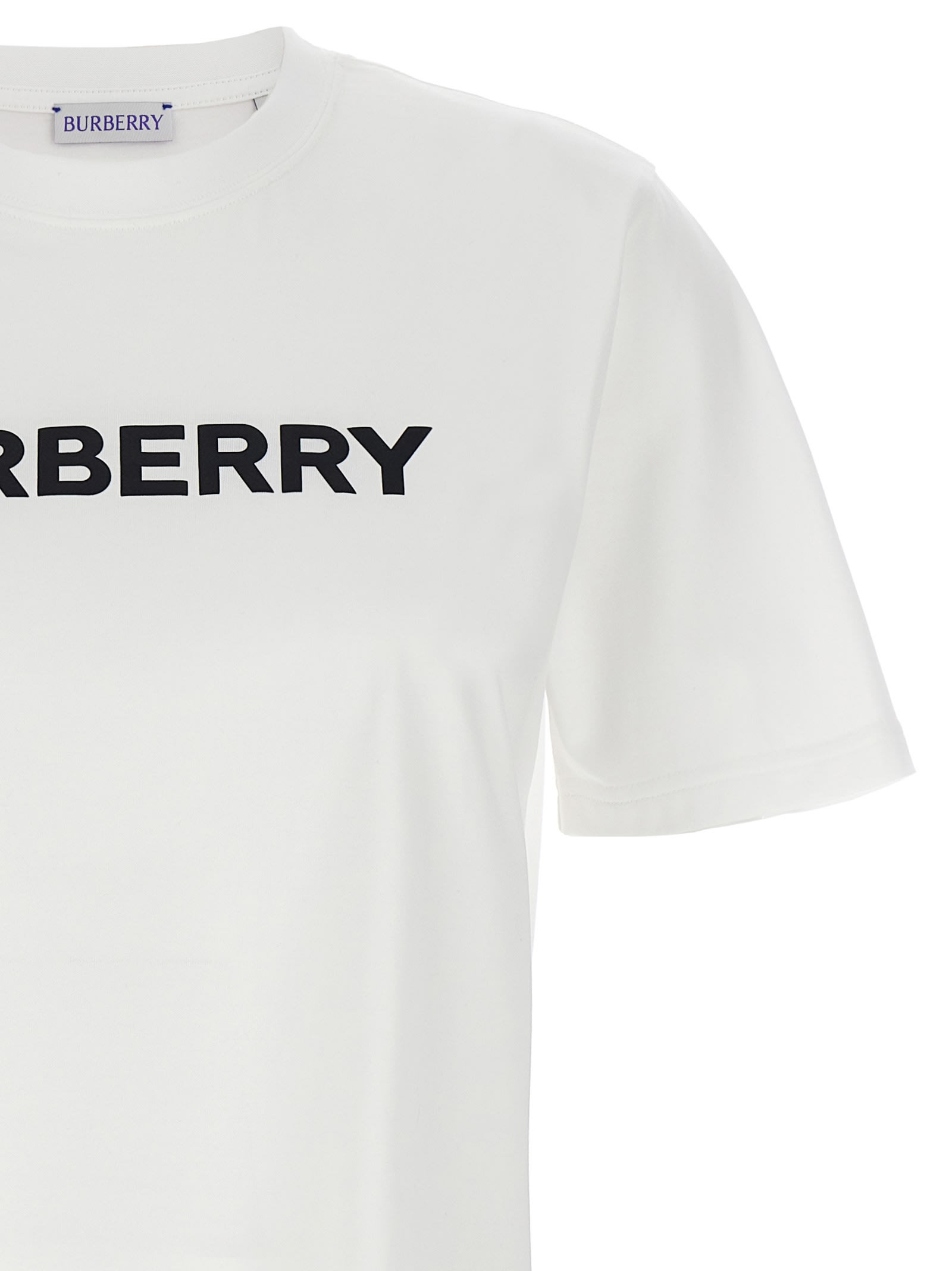 Shop Burberry Margot T-shirt In White/black