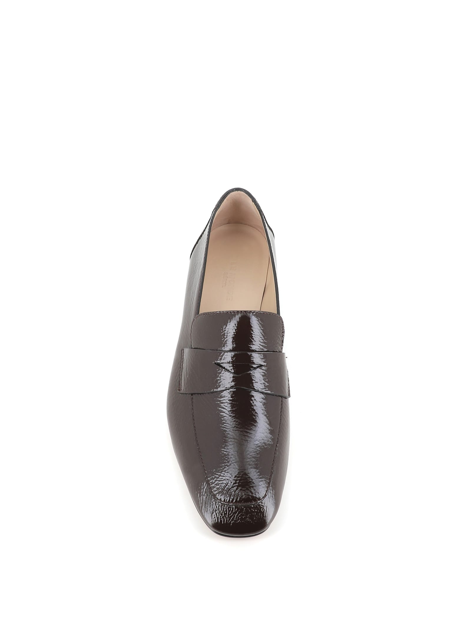 Shop Le Monde Beryl Loafer Placket In Chocolate