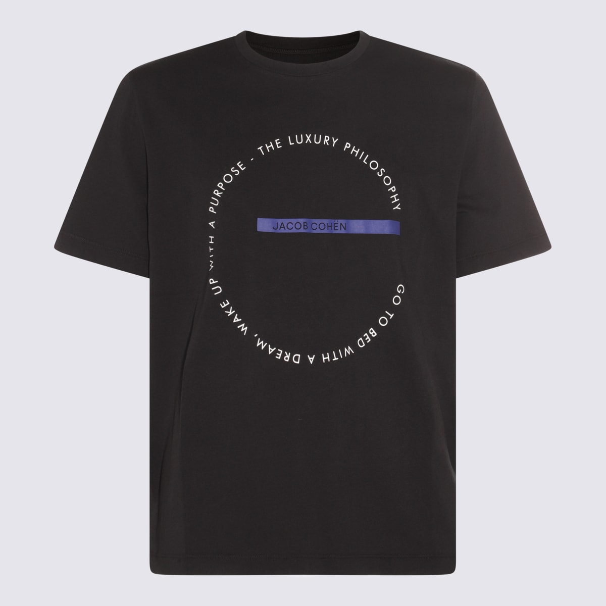 Jacob Cohen Black Cotton T-shirt