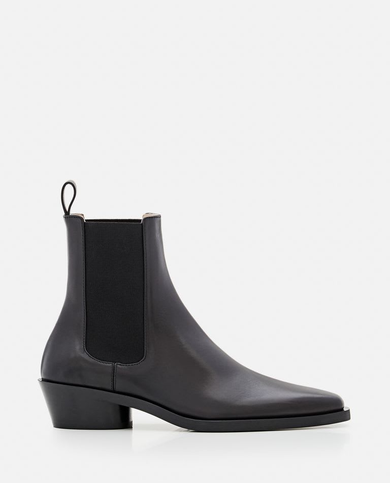 Proenza Schouler Bronco Leather Chelsea Boots In Black