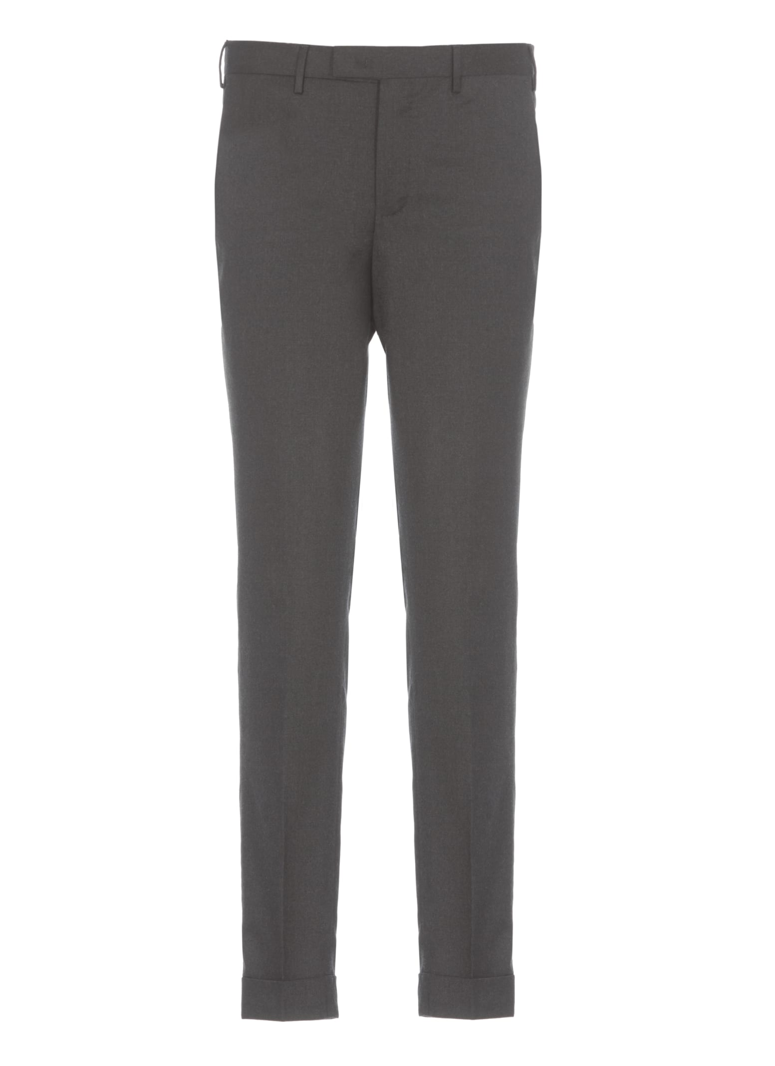 Pt01 Virgin Wool Trousers In Gray