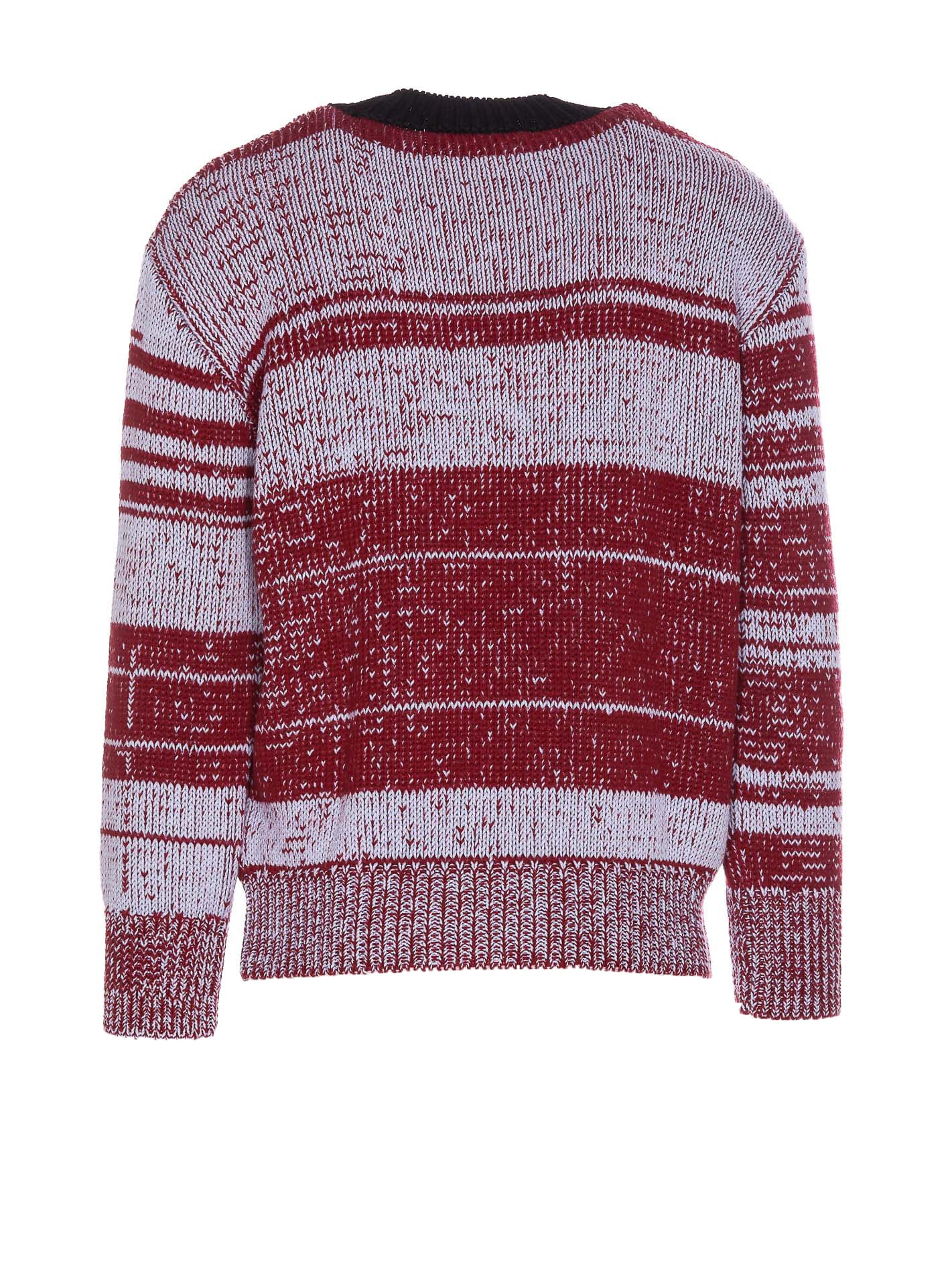 Shop Marni Logo Sweater In Multicolor