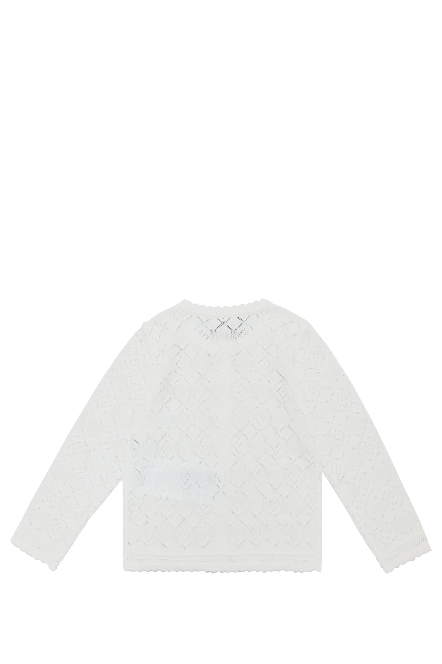 Shop Gucci Embroidered Sweater In White