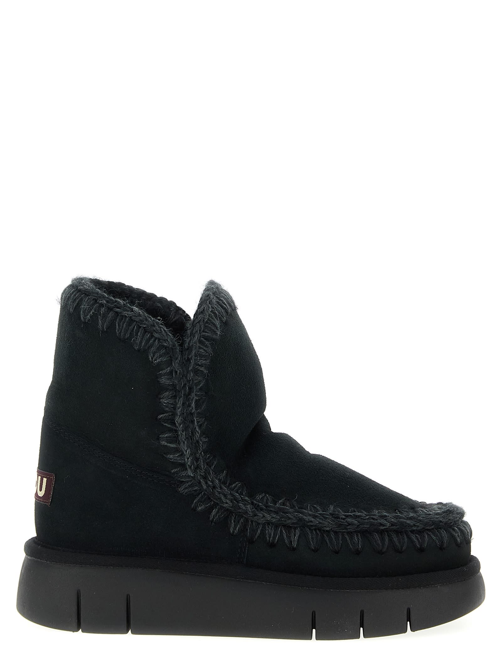 Mou Eskimo 18 Bounce Ankle Boots In Black