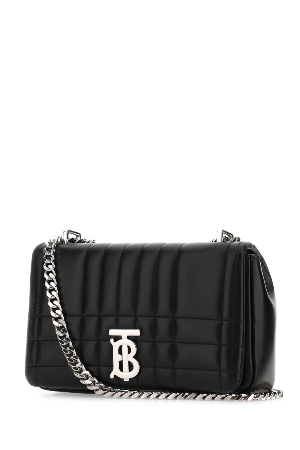 Shop Burberry Black Leather Small Lola Crossbody Bag