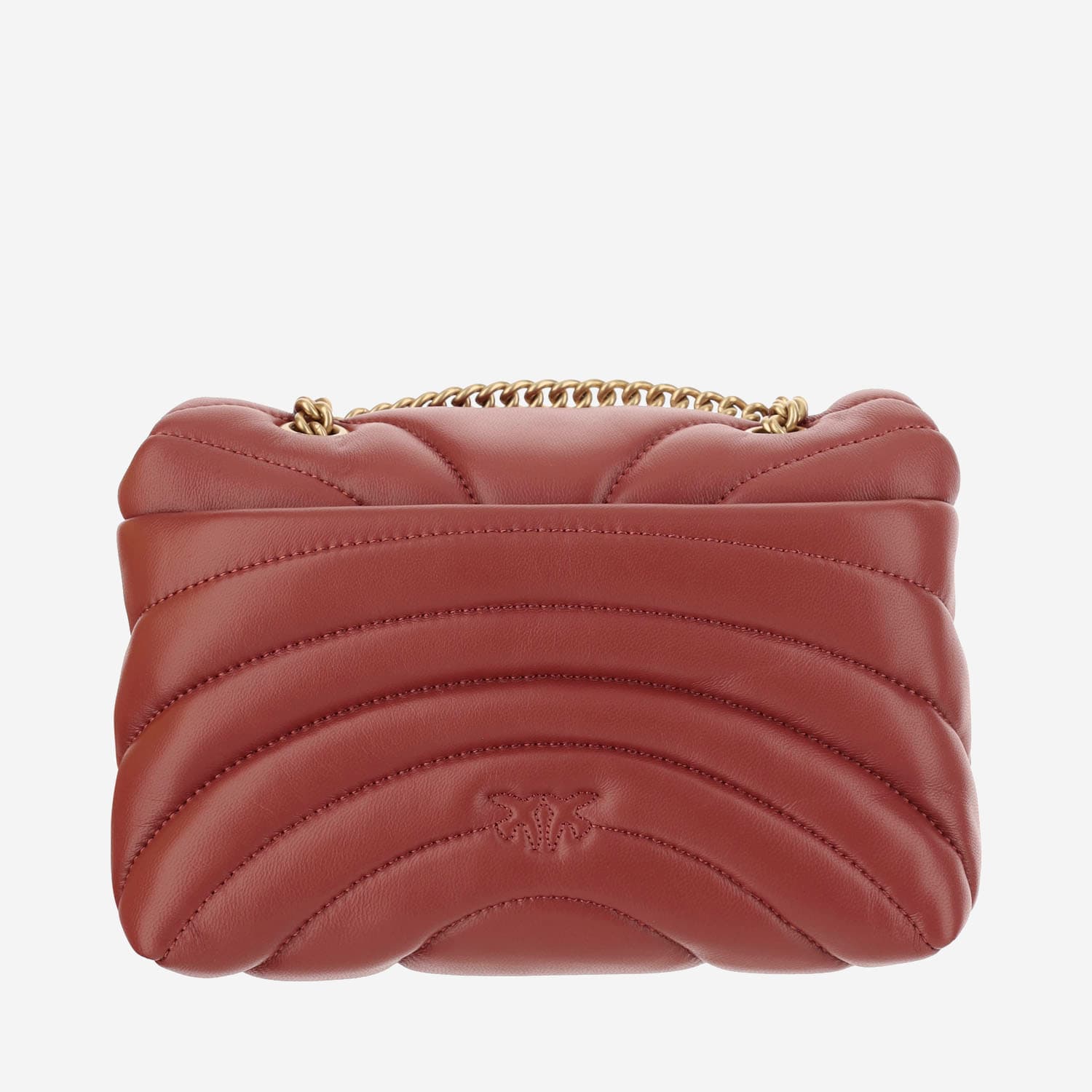 Shop Pinko Mini Love Puff Butterfly Bag In Red