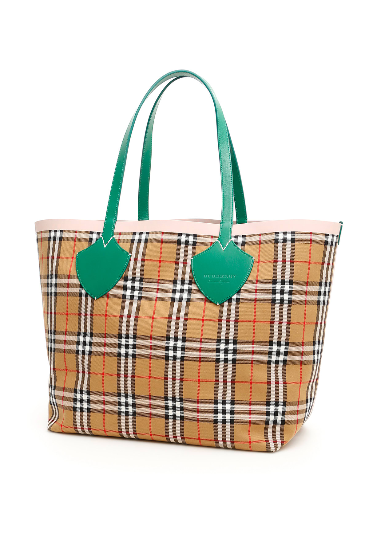 Burberry Burberry The Giant Reversible Tote Bag - PALM GRN PINK APRICT (Green) - 10954521 | italist