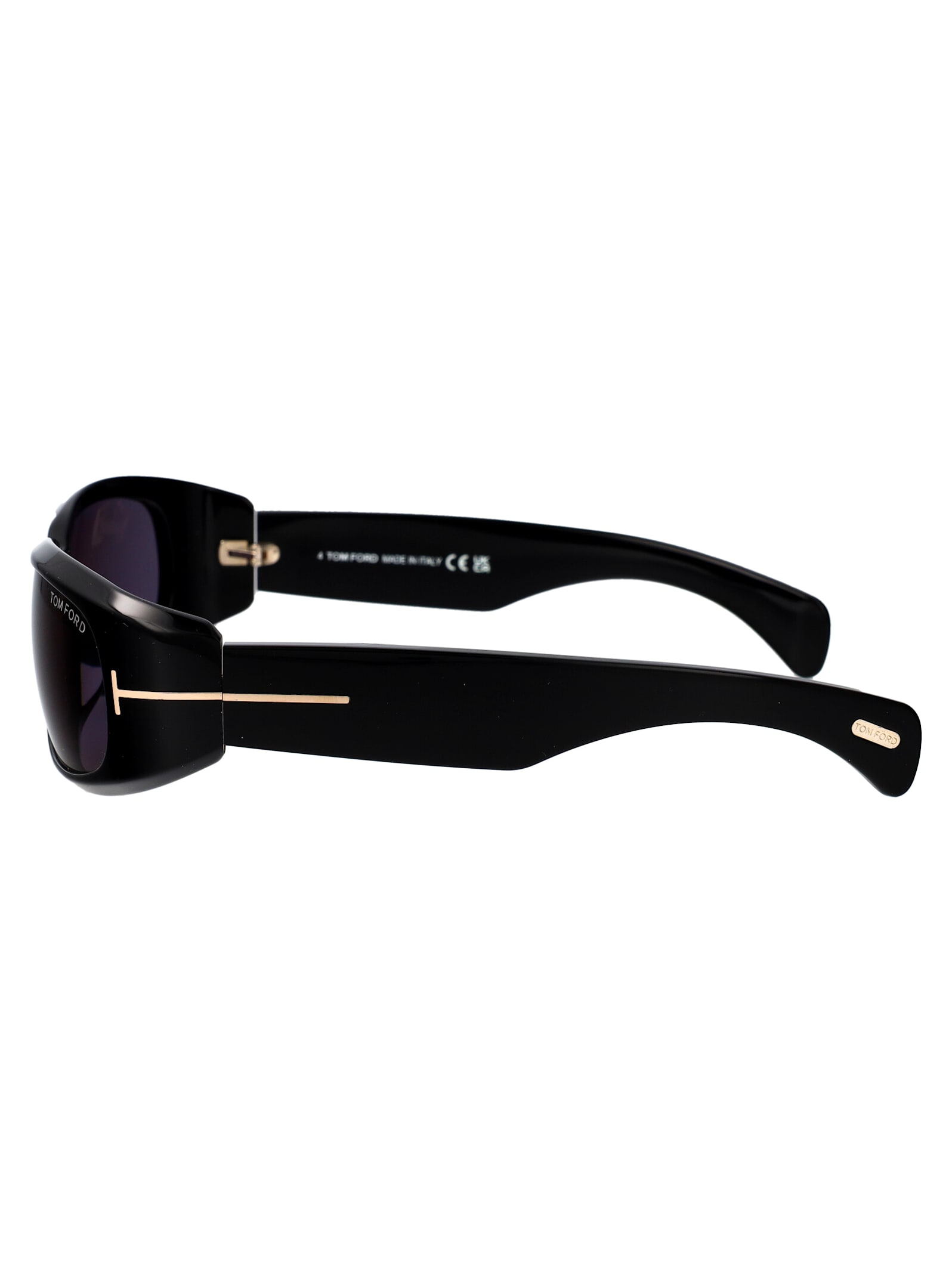 Shop Tom Ford Corey Sunglasses In 01a Nero Lucido / Fumo