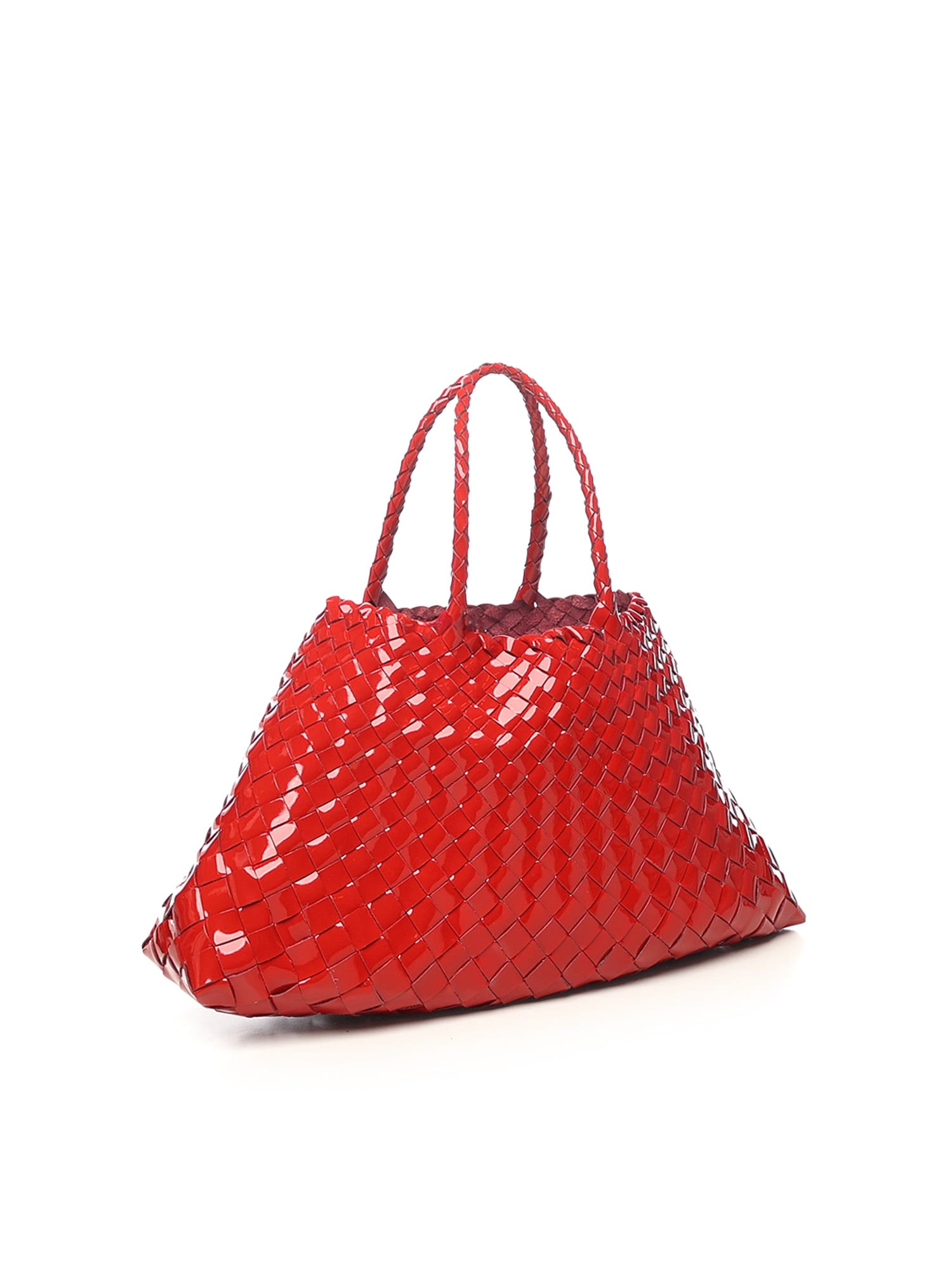 Dragon Diffusion Santa Croce Small Leather Bag In Red