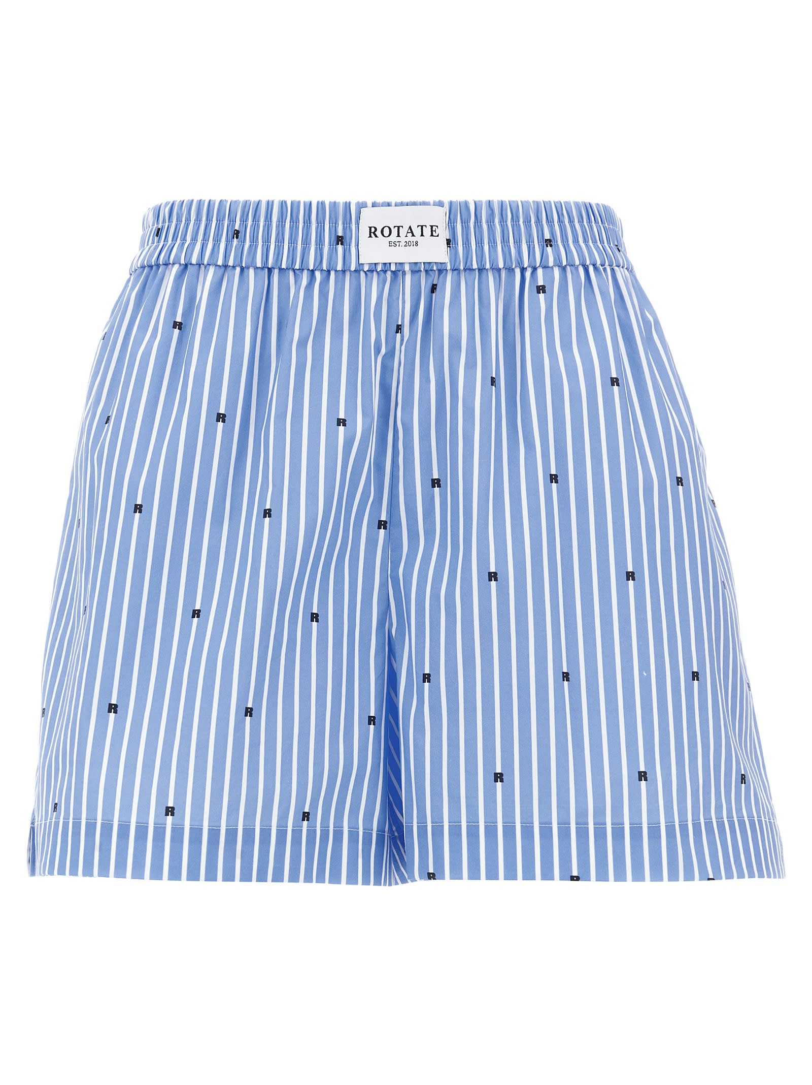 Logo Striped Shorts