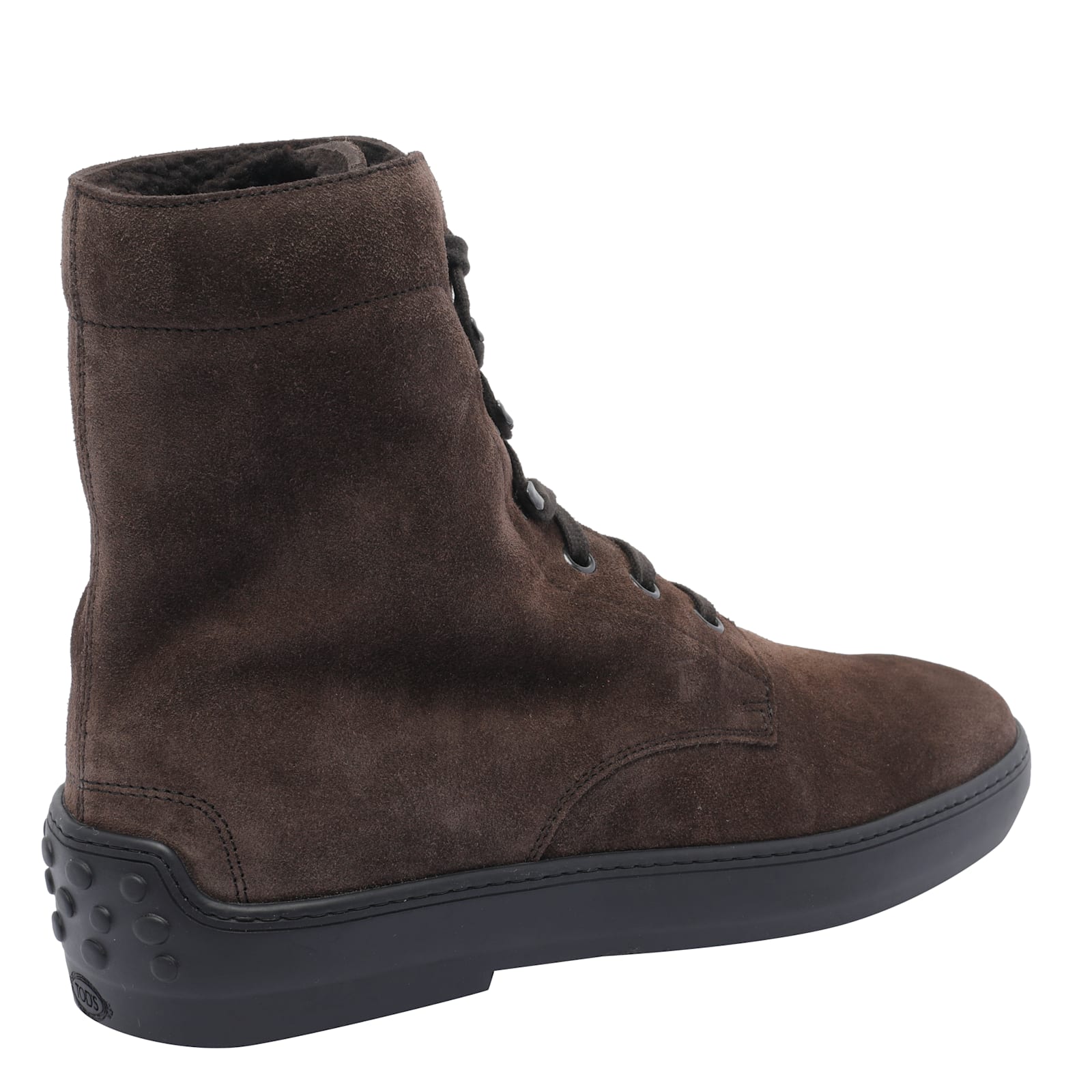 Tod's Brown Suede Ankle Boots In Brown