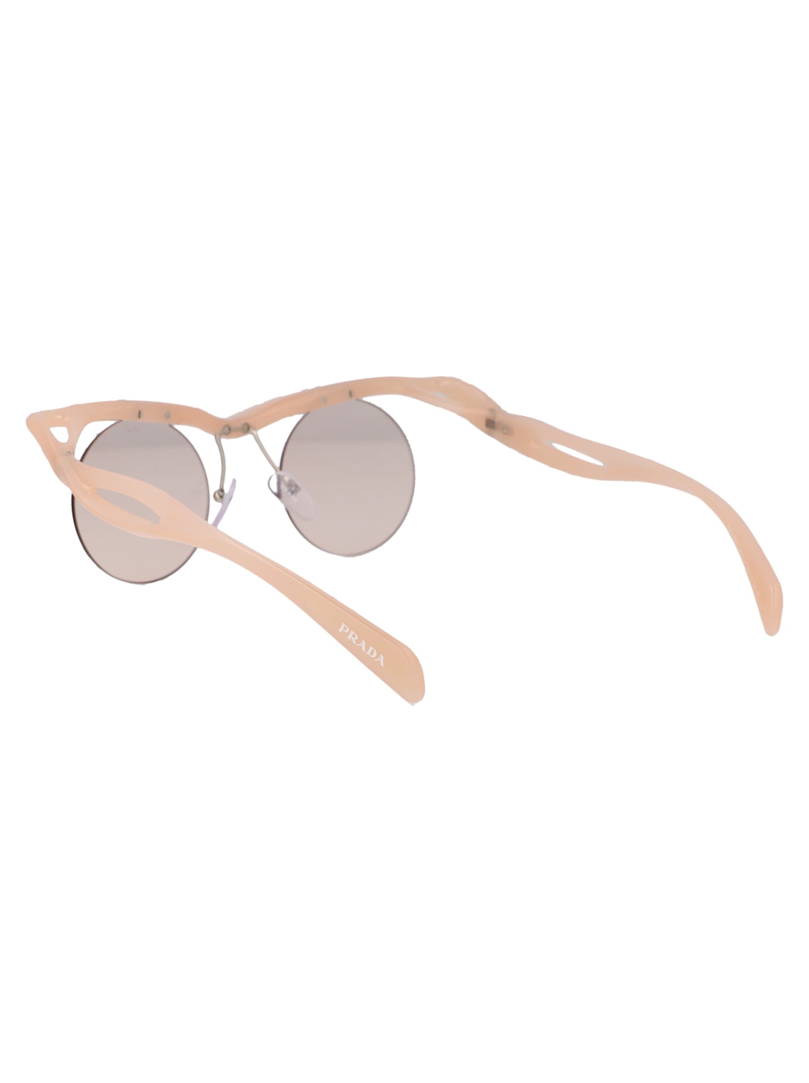 Shop Prada 0pr A24s Sunglasses In 12s0b8 Opal Peach