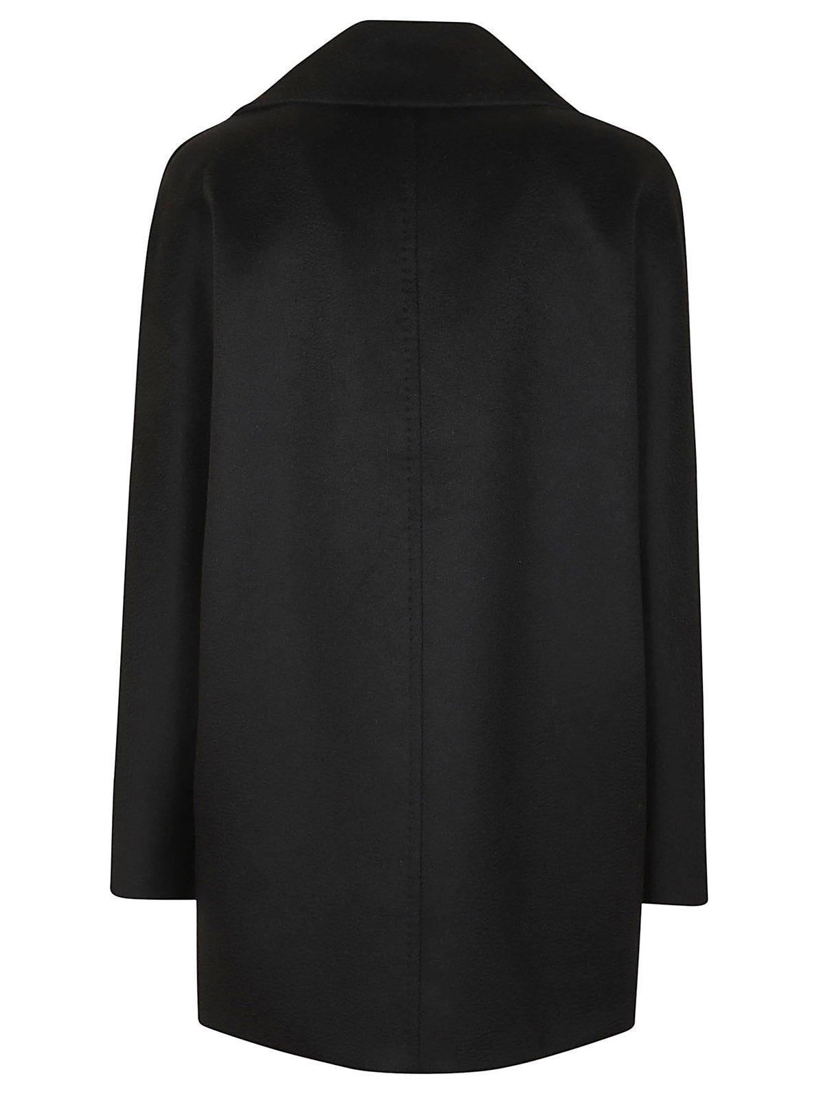 Shop Max Mara Kent Double-breasted Coat In Nero