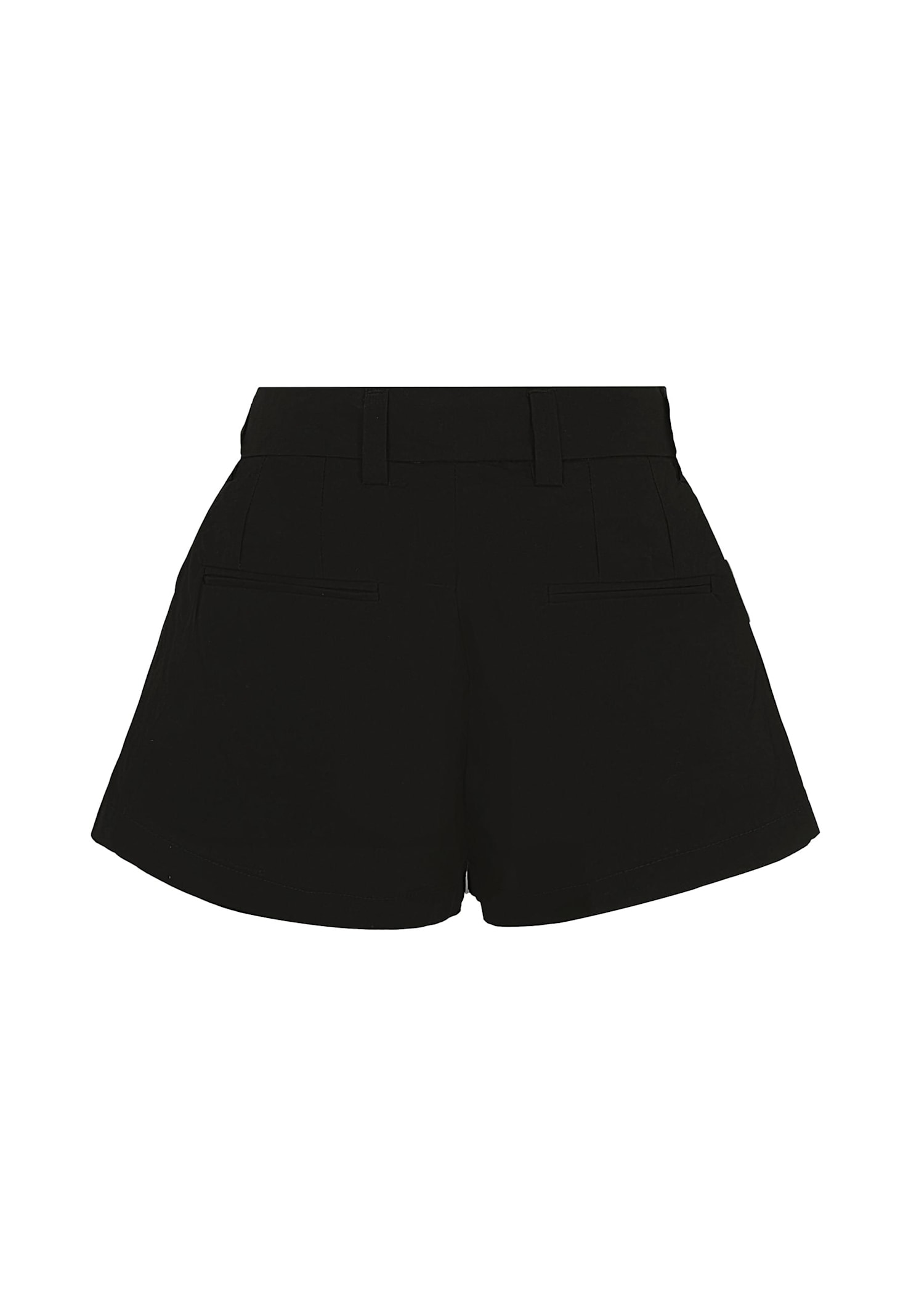 N°21 Black Shorts For Girl With Logo In Black