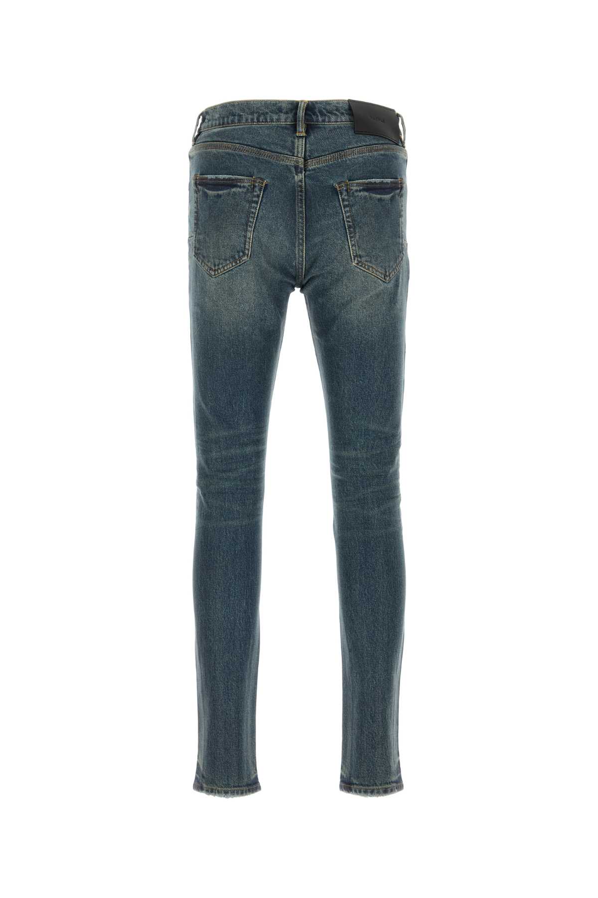 Shop Purple Brand Stretch Denim Jeans In Dkindigo