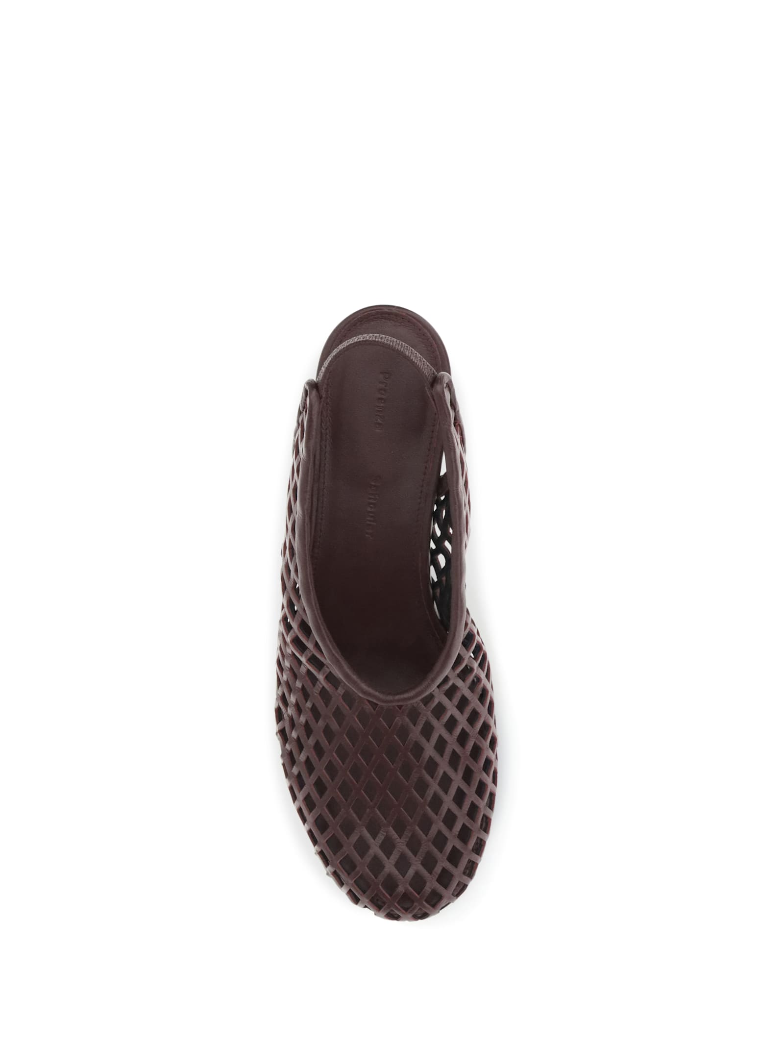 Proenza Schouler Tee Perforated Slingback Pumps In Brown