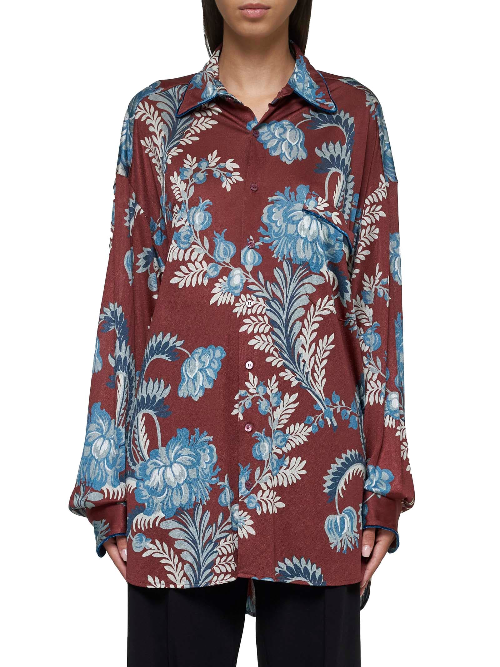 Shop Etro Shirt In Stampa F.do Moro