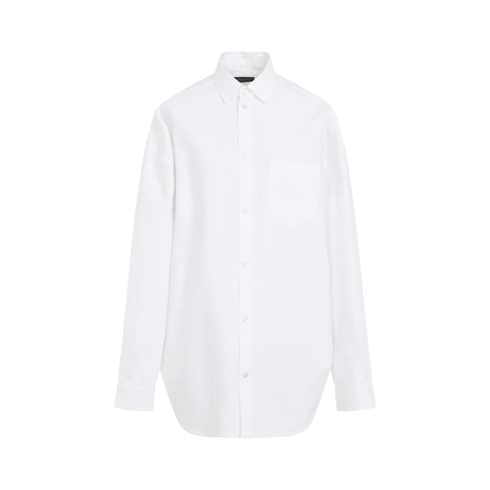 Shop Balenciaga Outerwear Shirt In White White