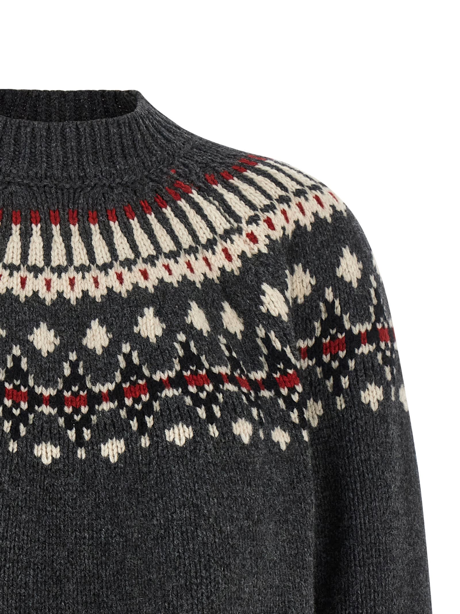 Alanui Sweet Winter Sweater In Gray