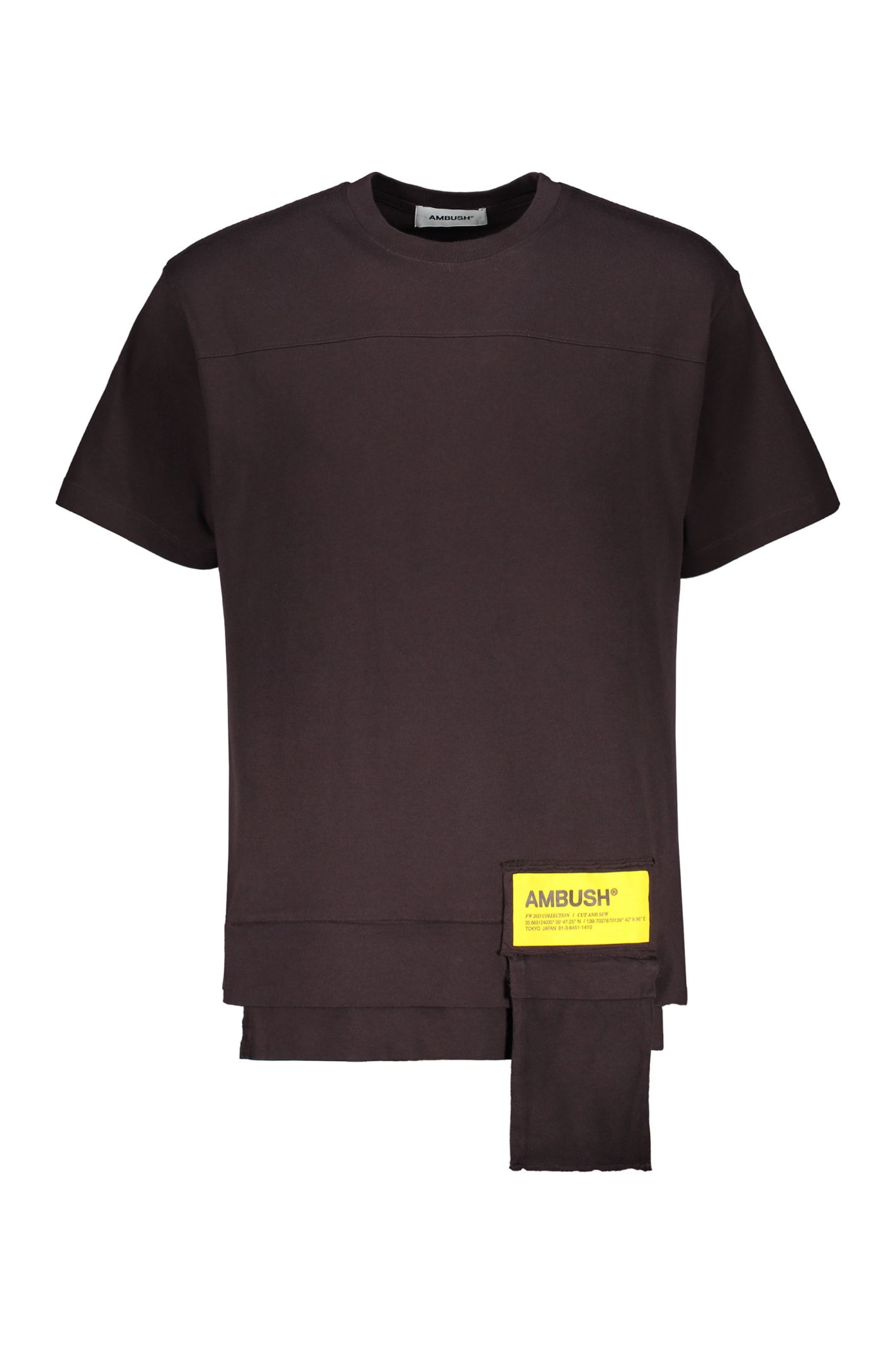 Shop Ambush Cotton T-shirt In Mud