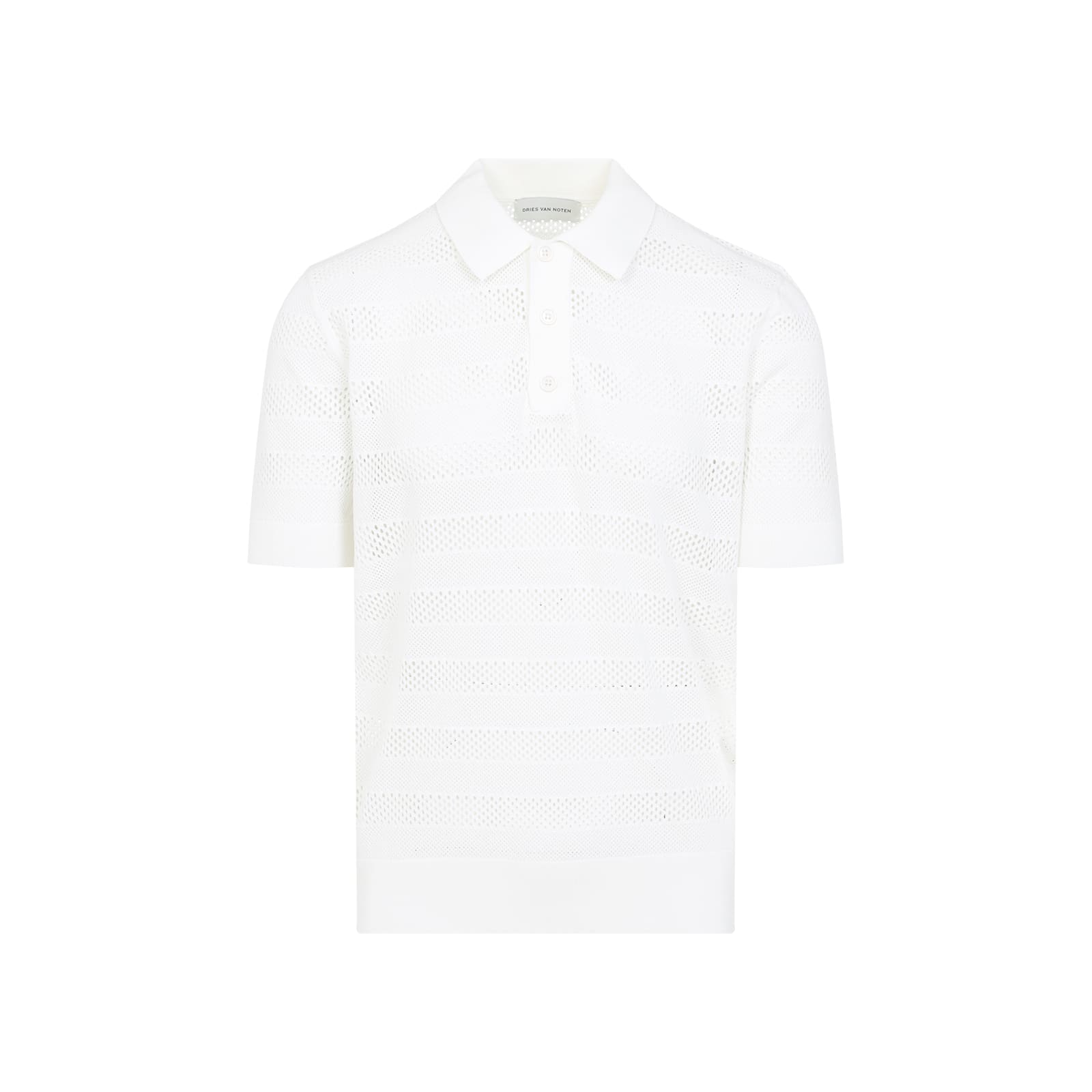 Dries Van Noten Mercy Short-sleeved Polo T-shirt In White