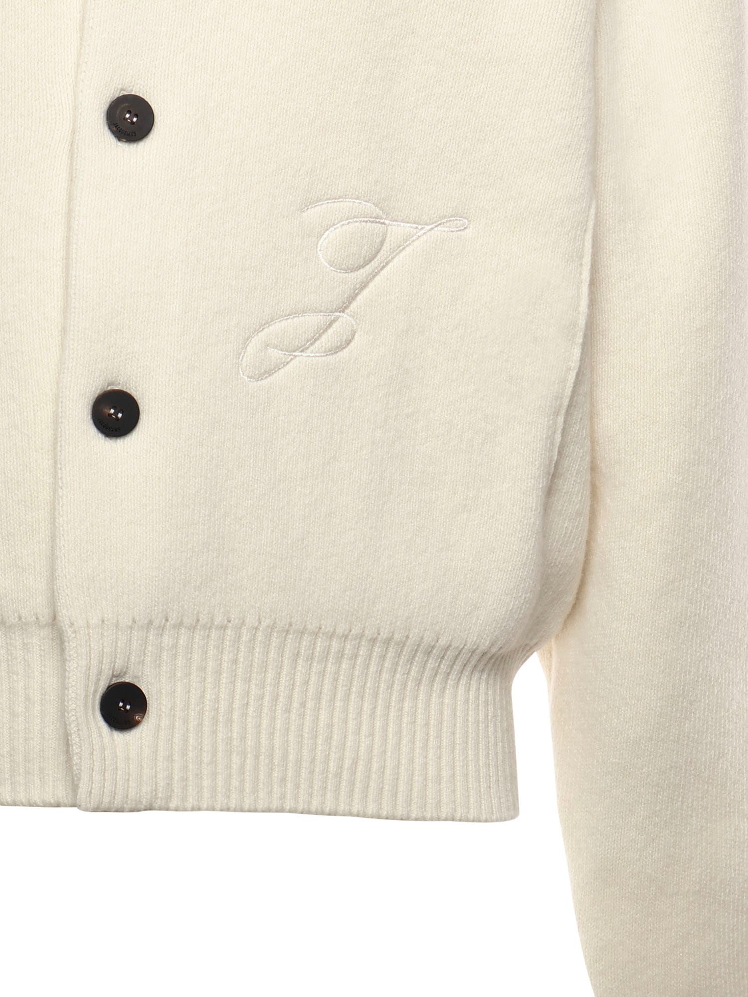 Jacquemus Le Cardigan Pallone Virgin Wool And Cashmere Cardigan In Neutral