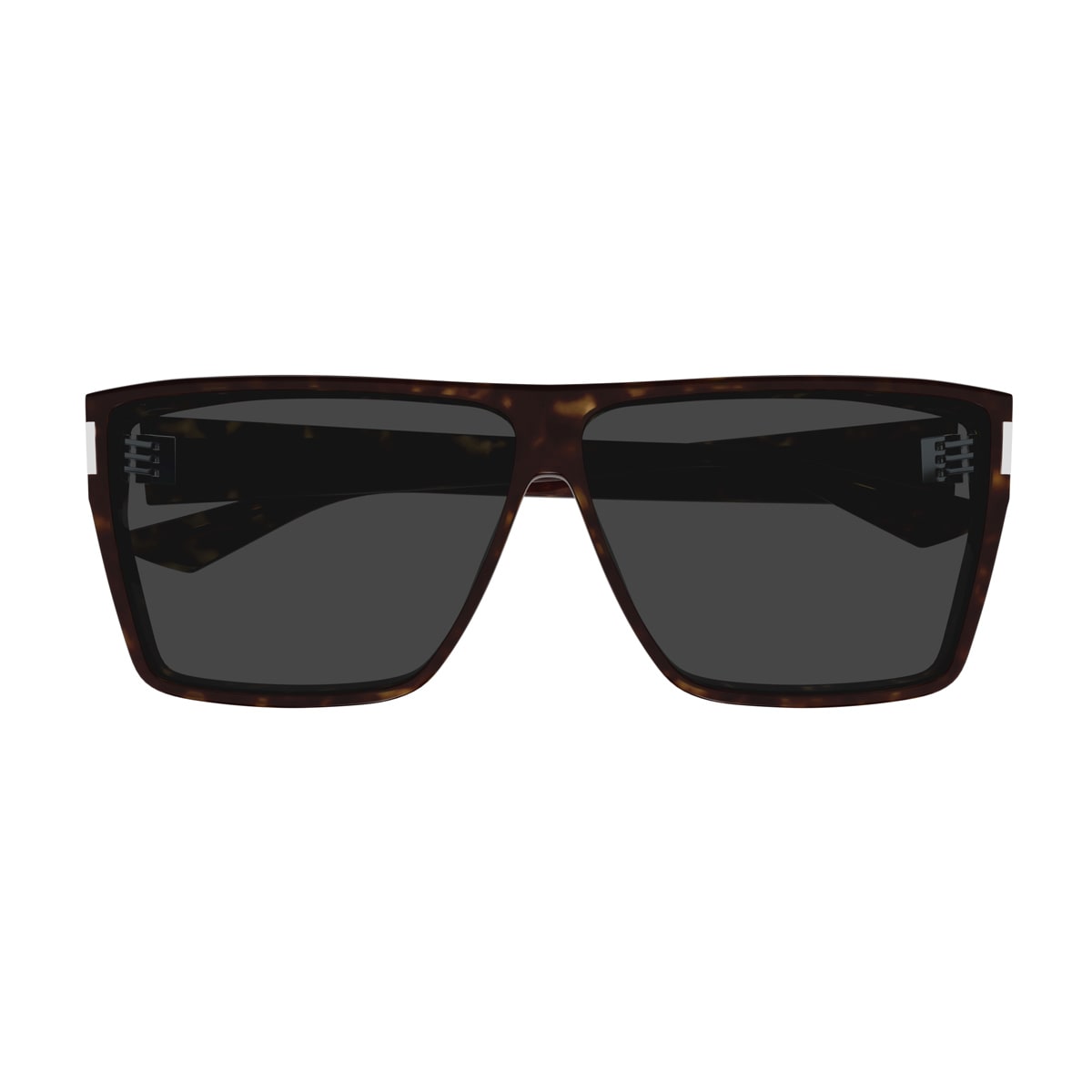 Shop Saint Laurent Sl 756 Linea Corner Angle 002 Havana Grey Sunglasses