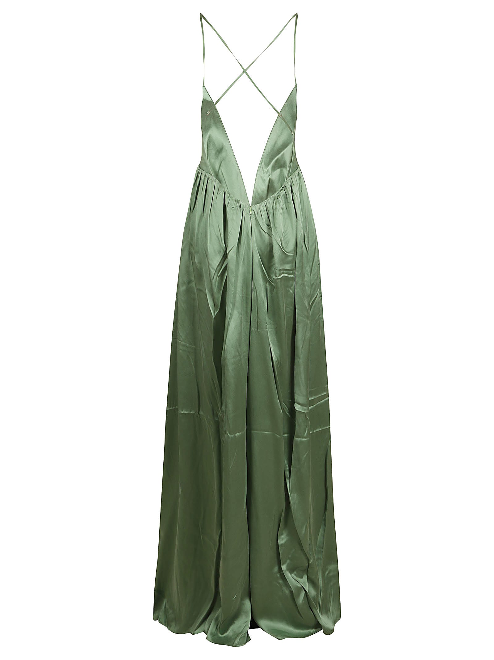 Shop Zimmermann Silk Sip Dress In Matcha