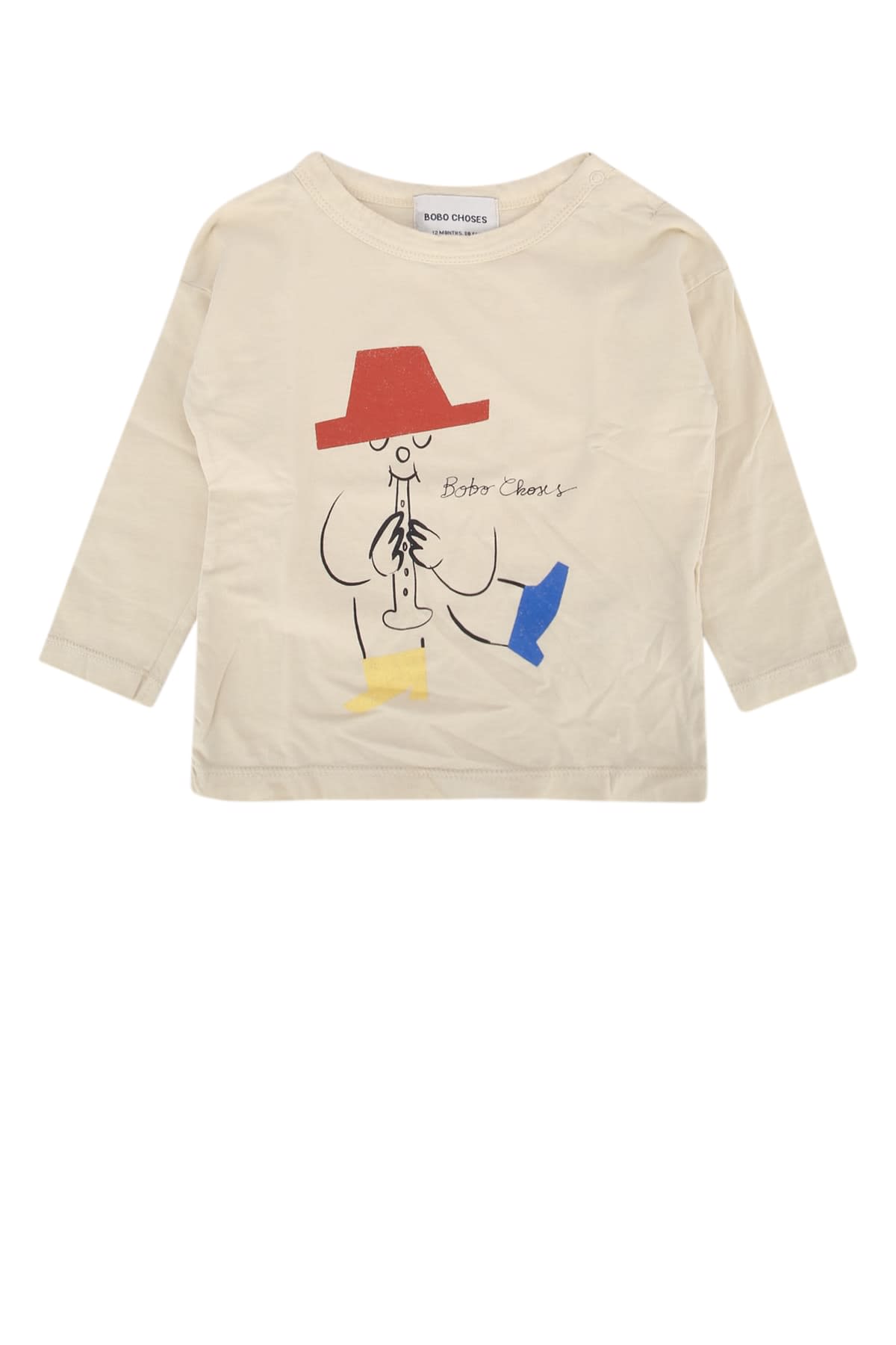 Bobo Choses Baby Magic Flute Player T-shirt In Neutral