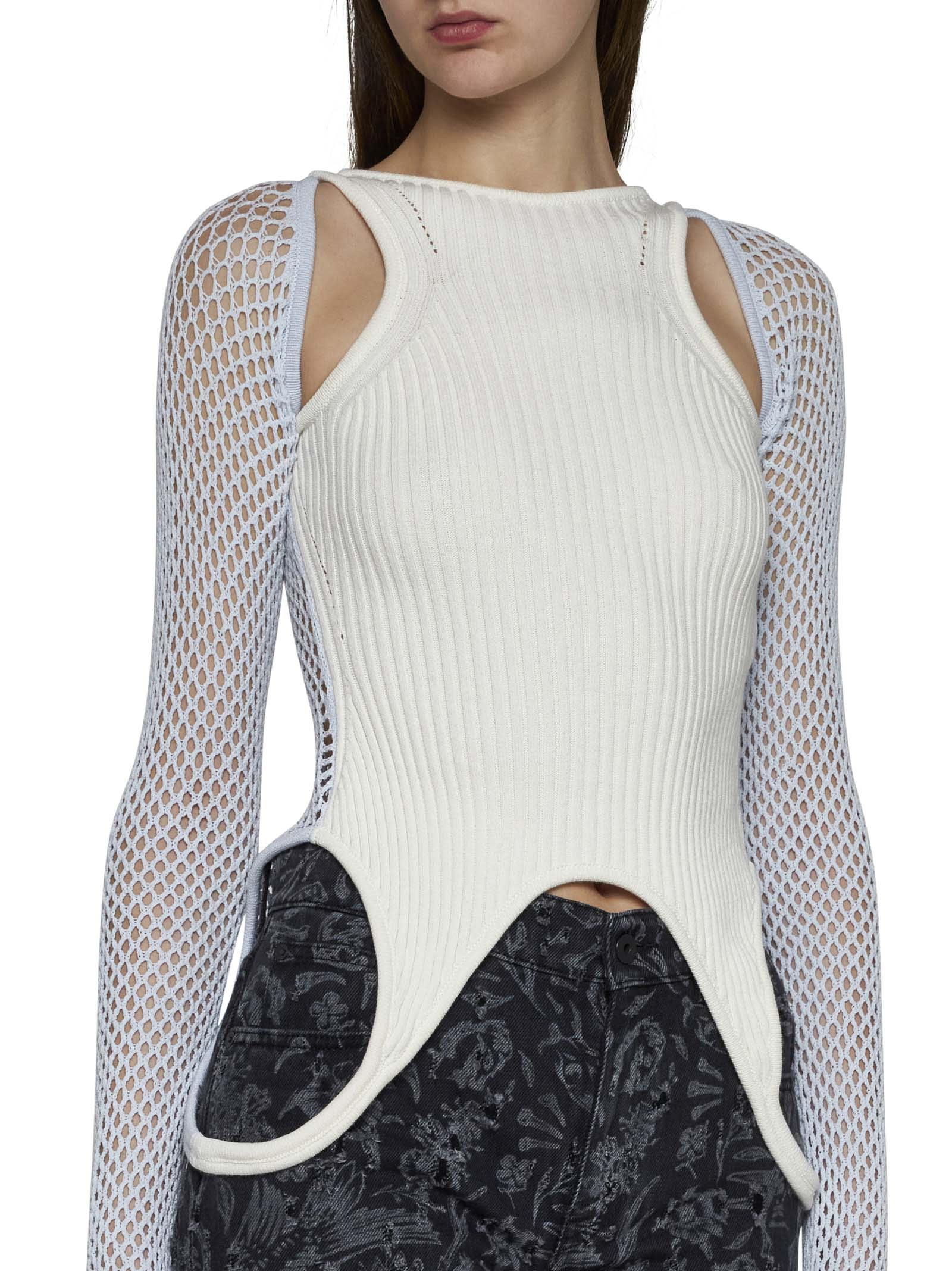Shop Off-white Top In Artic Ice White