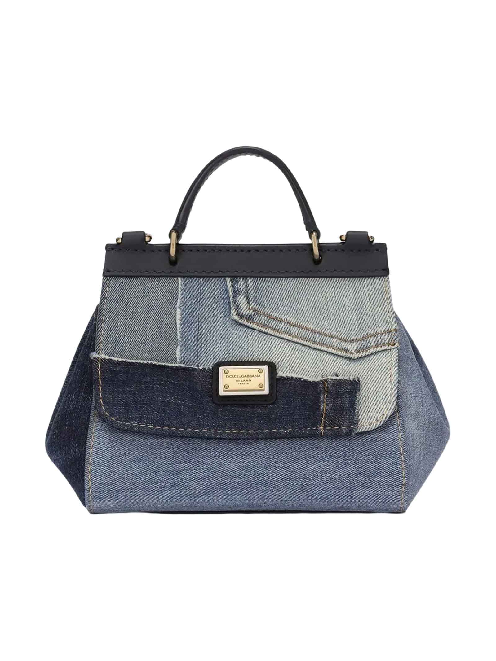 Dolce & Gabbana Blue Denim Bag Girl