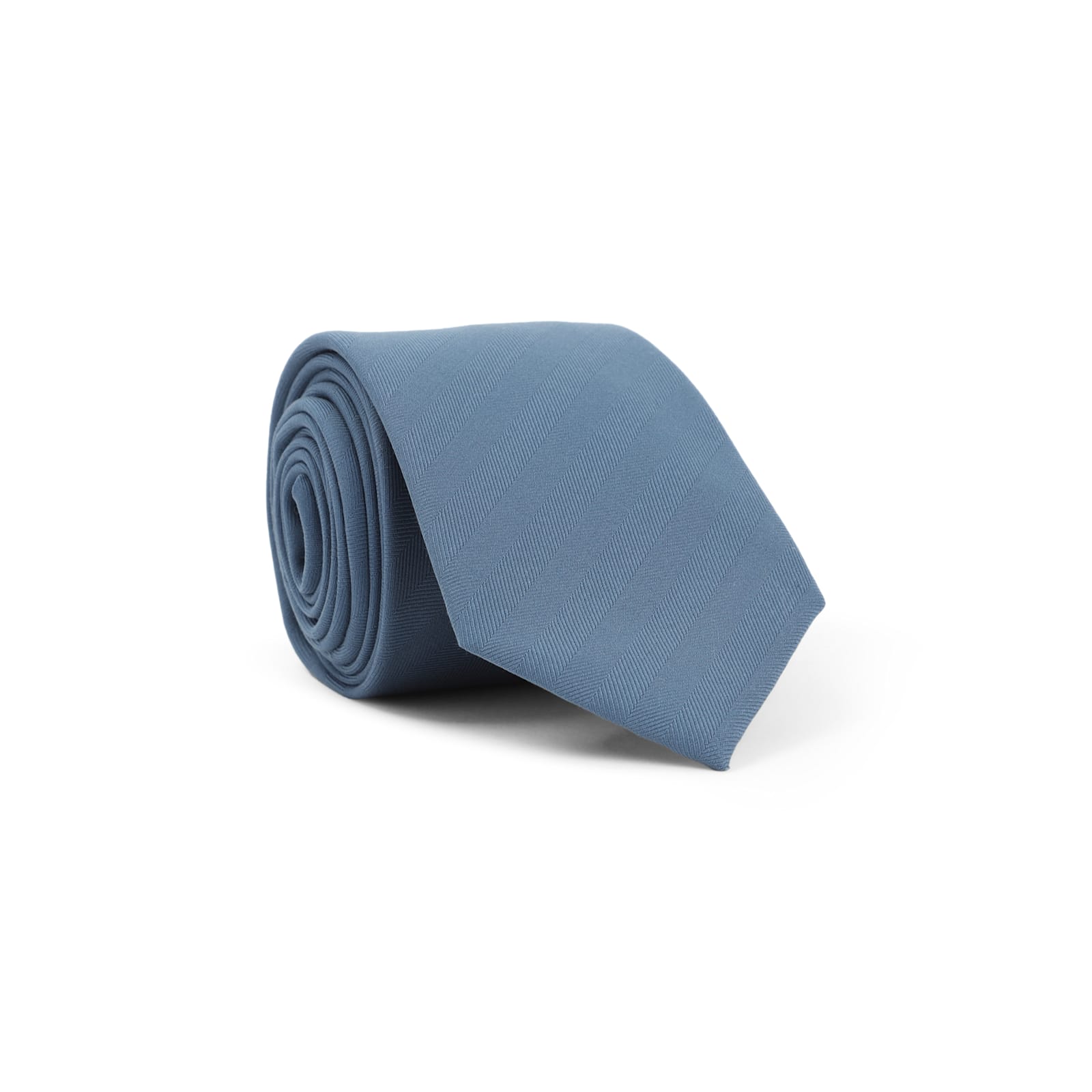 Brioni Textured Diagonal Pattern Silk Tie In Blue