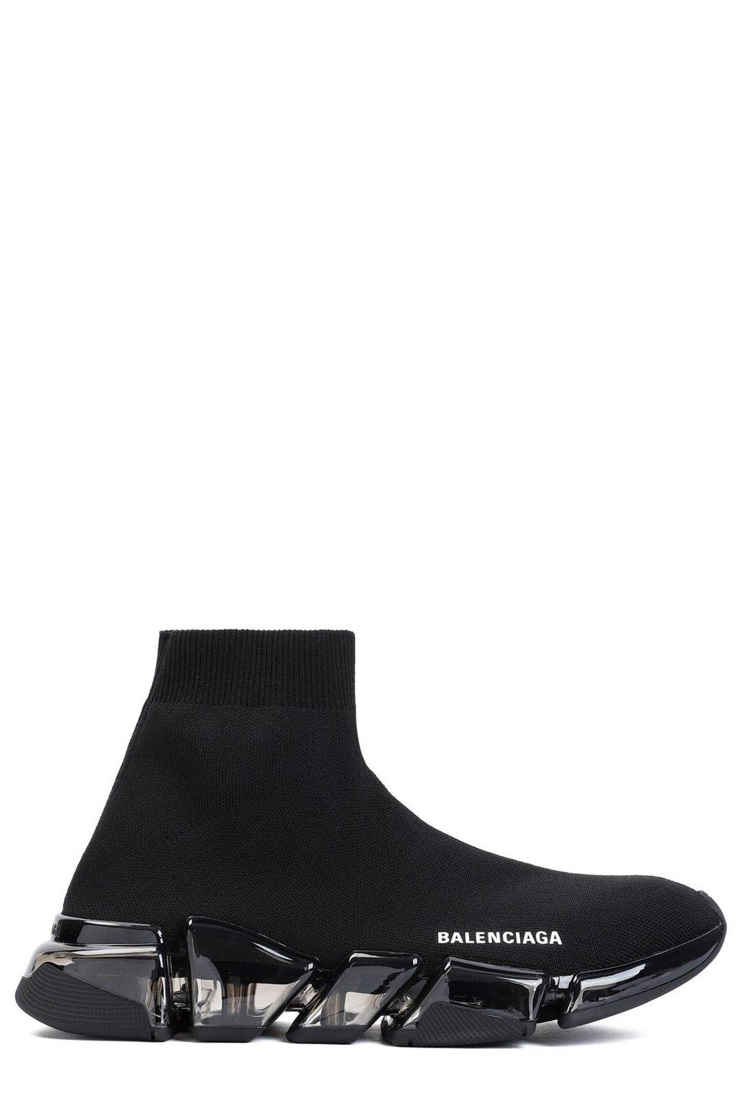 Shop Balenciaga Speed 2.0 Sneakers In Black