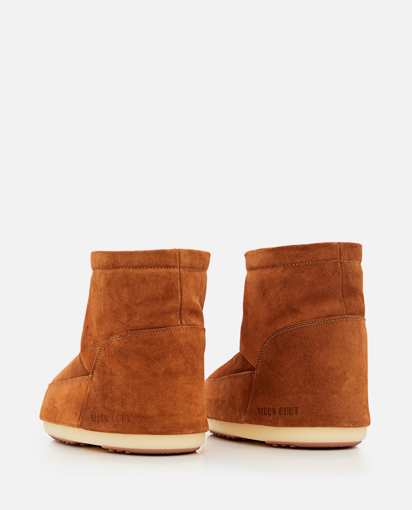 Shop Moon Boot Mb Icon Low Nolace Suede Mid Boots In Brown