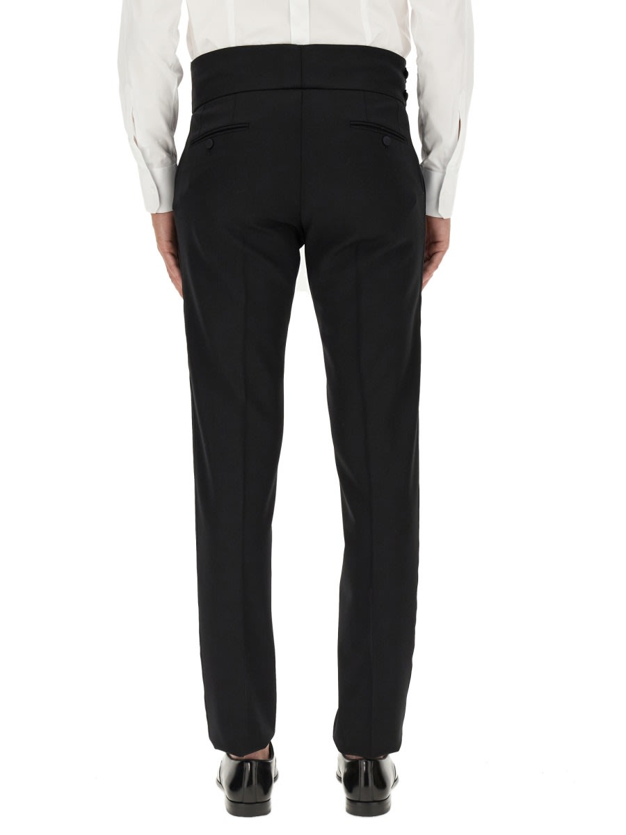 Shop Dolce & Gabbana Tailored Pants In Black