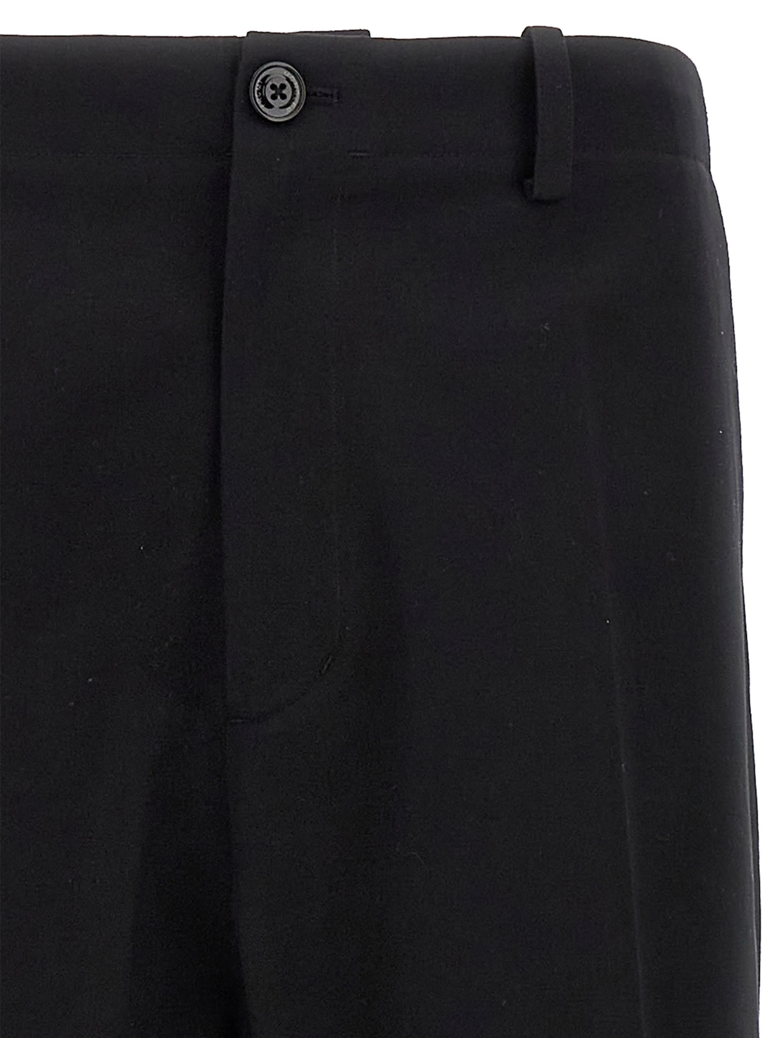 Moncler Genius Frgmt Trousers With Belt Loops And Pockets In Black