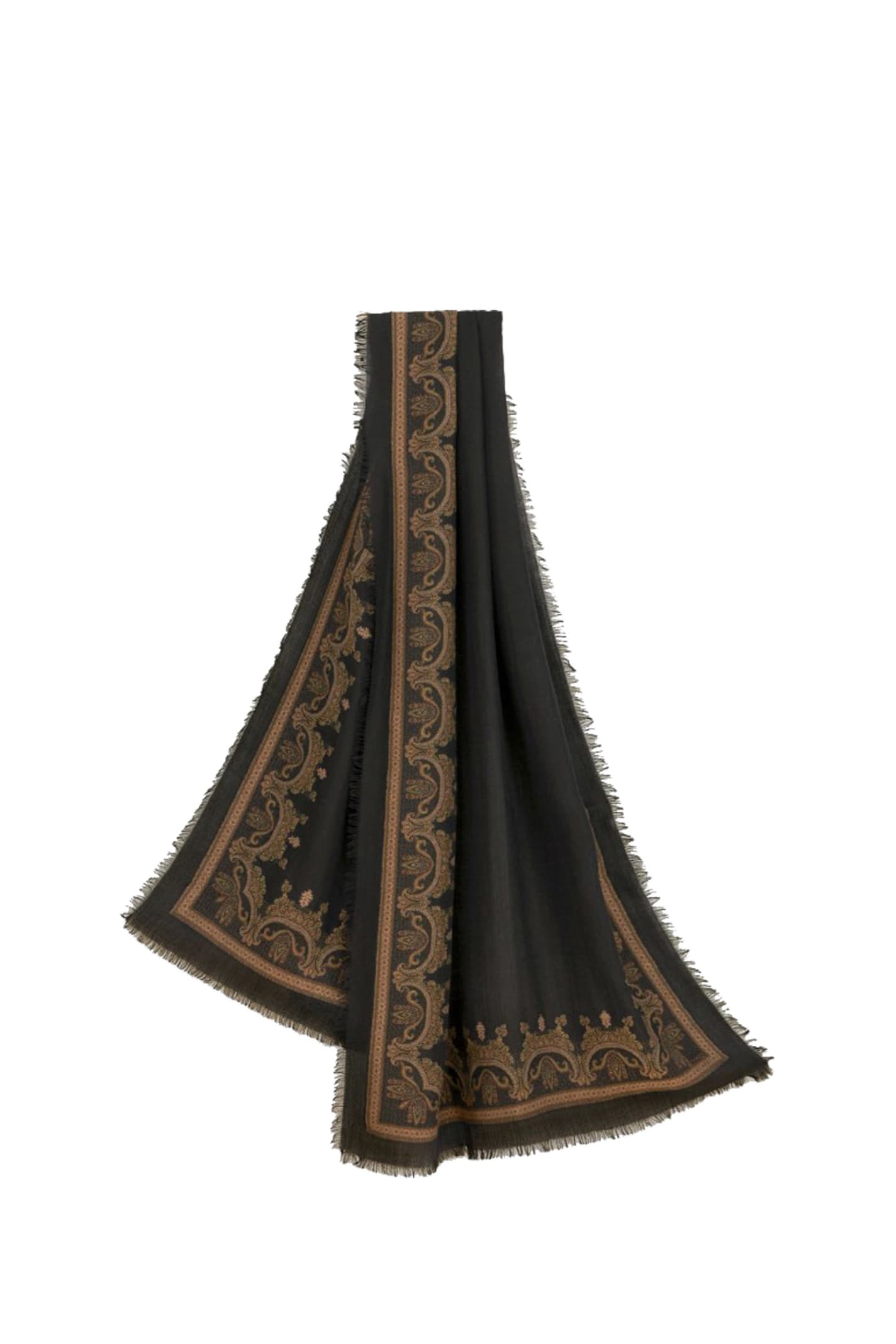 Shop Etro Scarf In Black