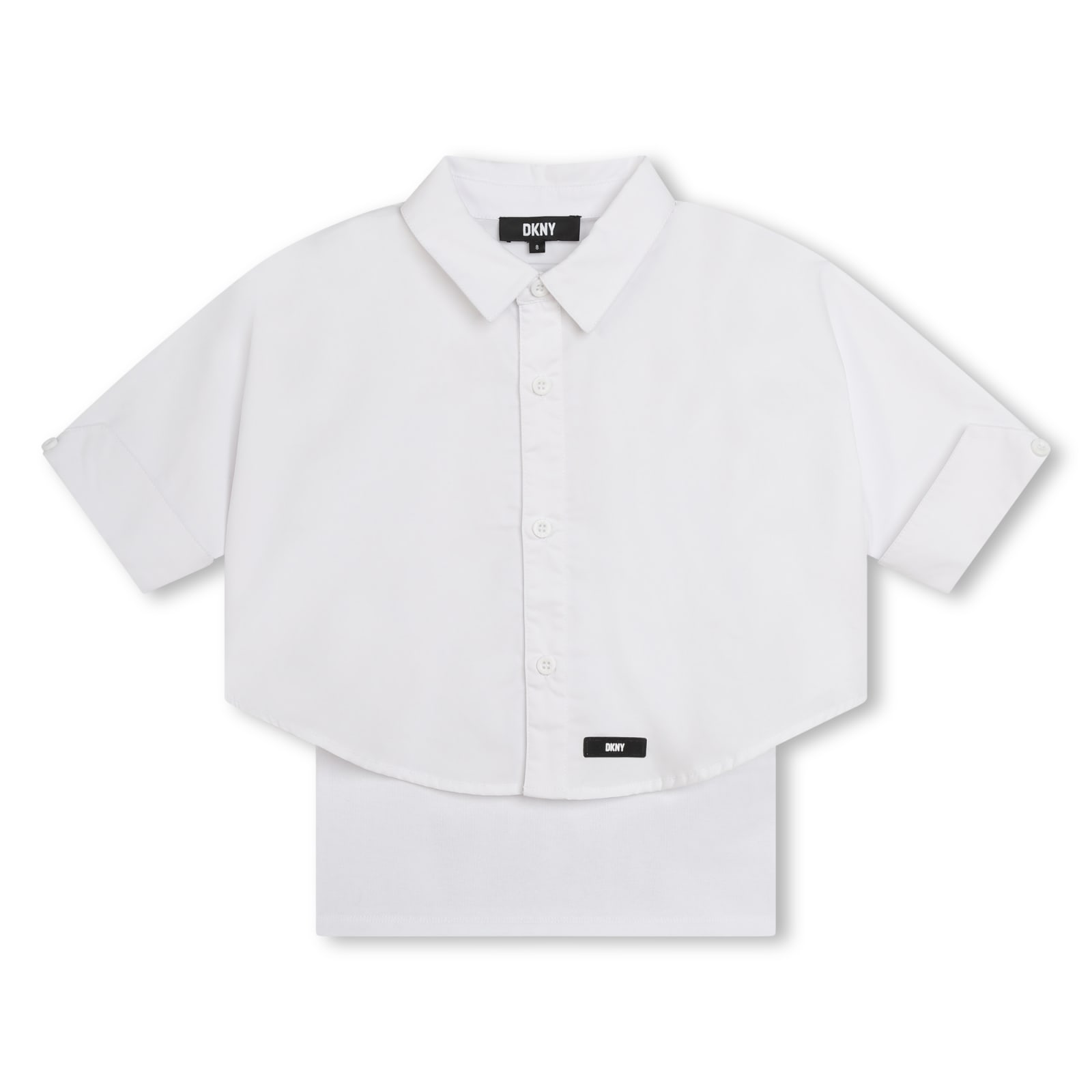 Dkny Kids' Shirt With Print In White